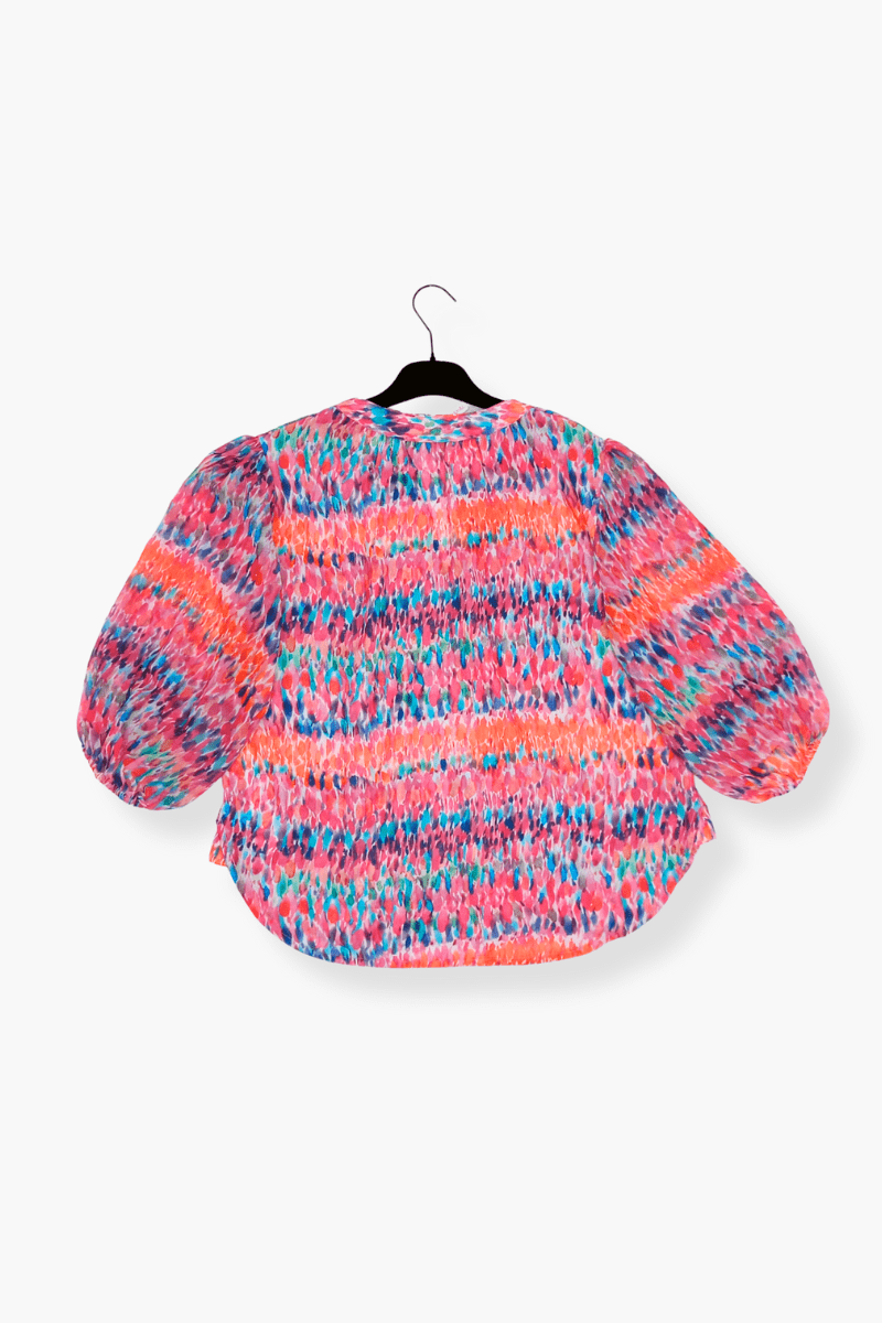 Camisa Preloved estampado multicolor rosas Lolitas&L - lolitasyl.com