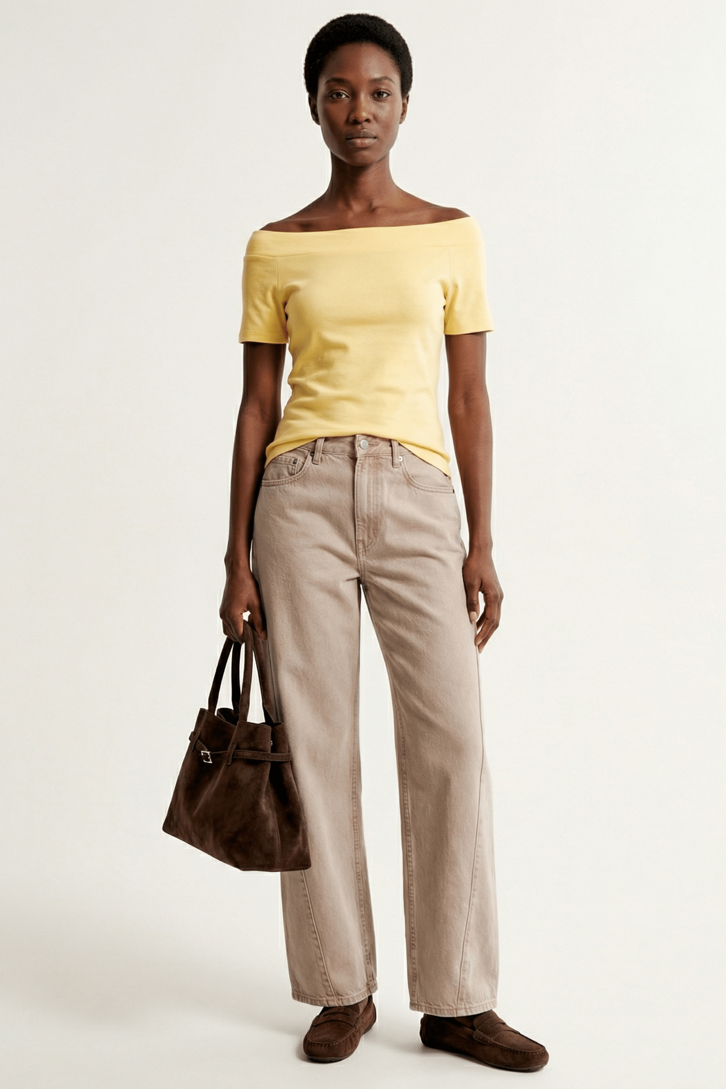 Camiseta amarilla bardot Lolitas&L - lolitasyl.com