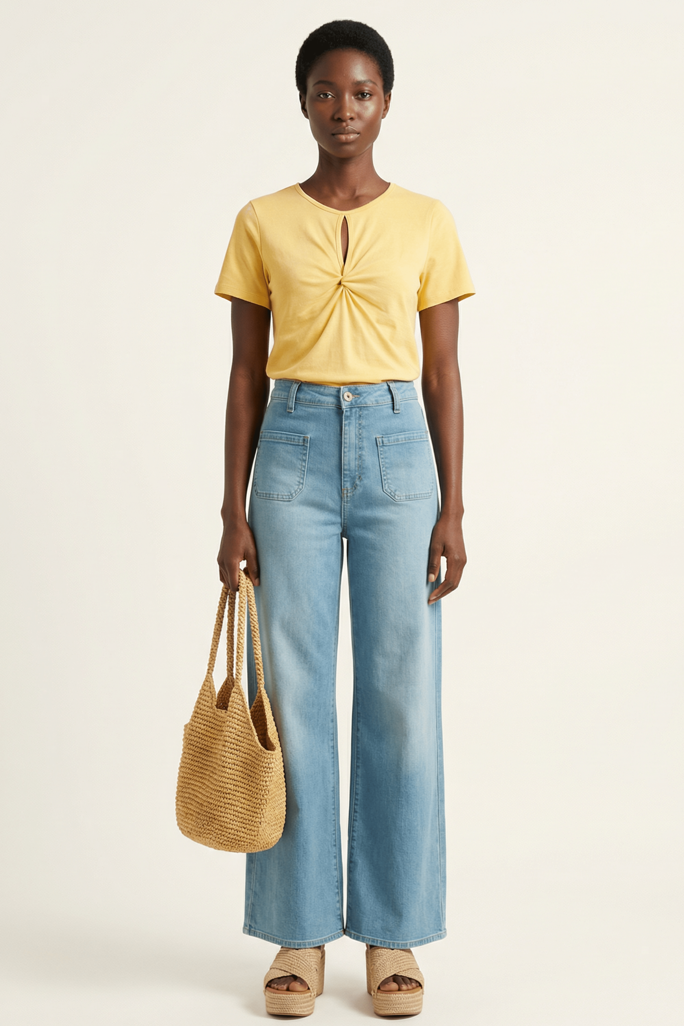 Camiseta amarilla lagrima con fruncido Lolitas&L - lolitasyl.com