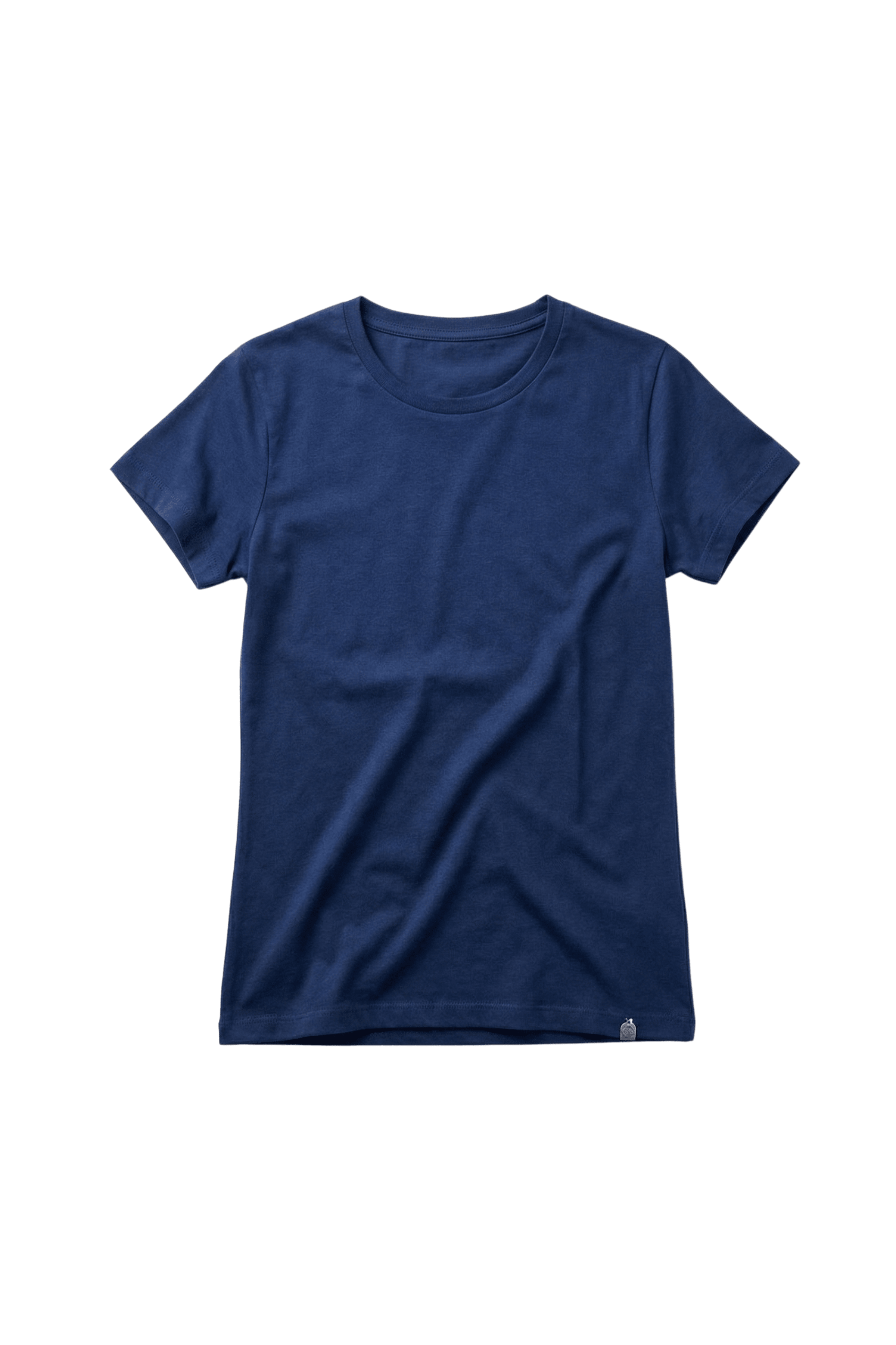 Camiseta azul basica con escote caja y manga corta Lolitas&L - lolitasyl.com