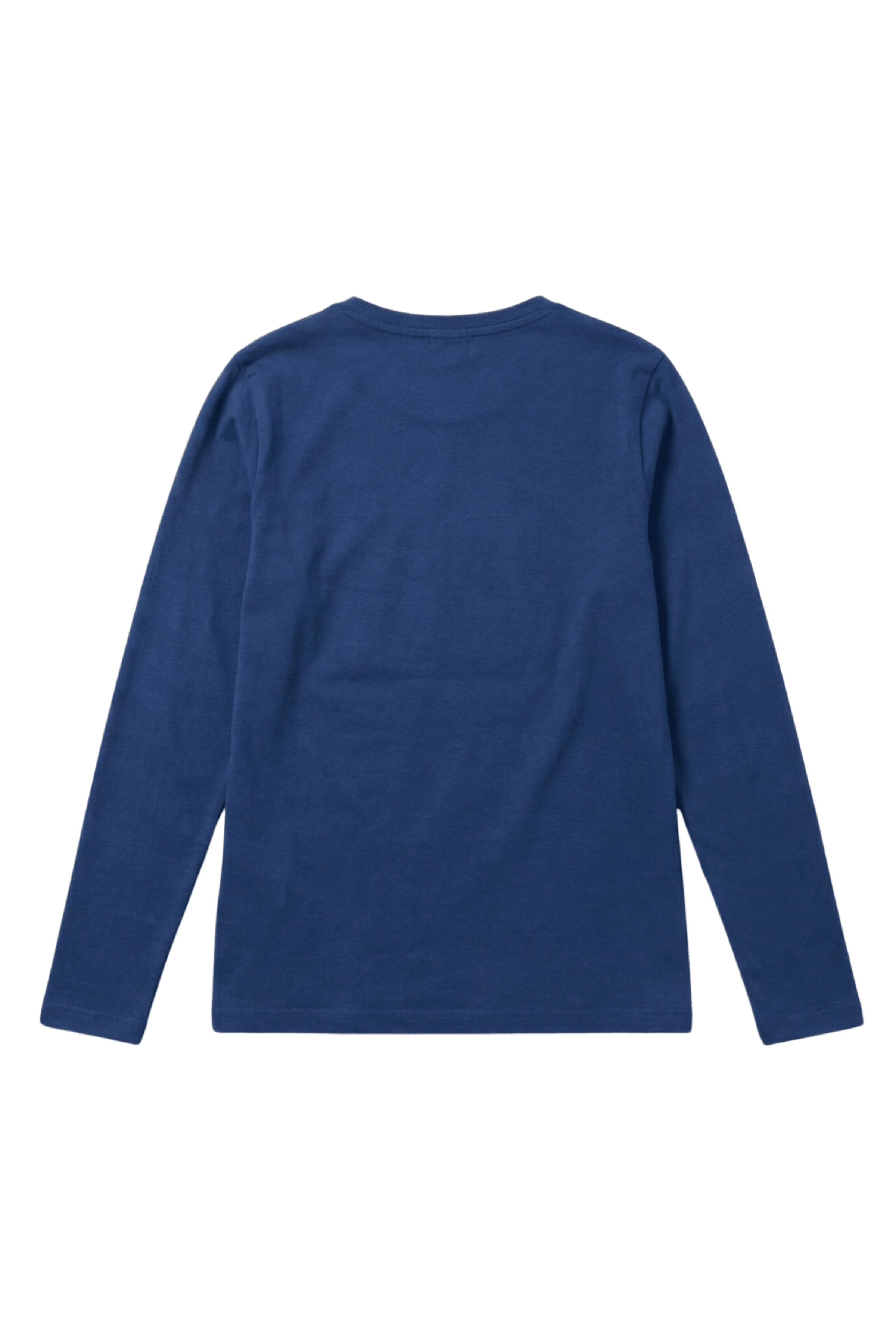 Camiseta azul basica con escote caja y manga larga Lolitas&L - lolitasyl.com