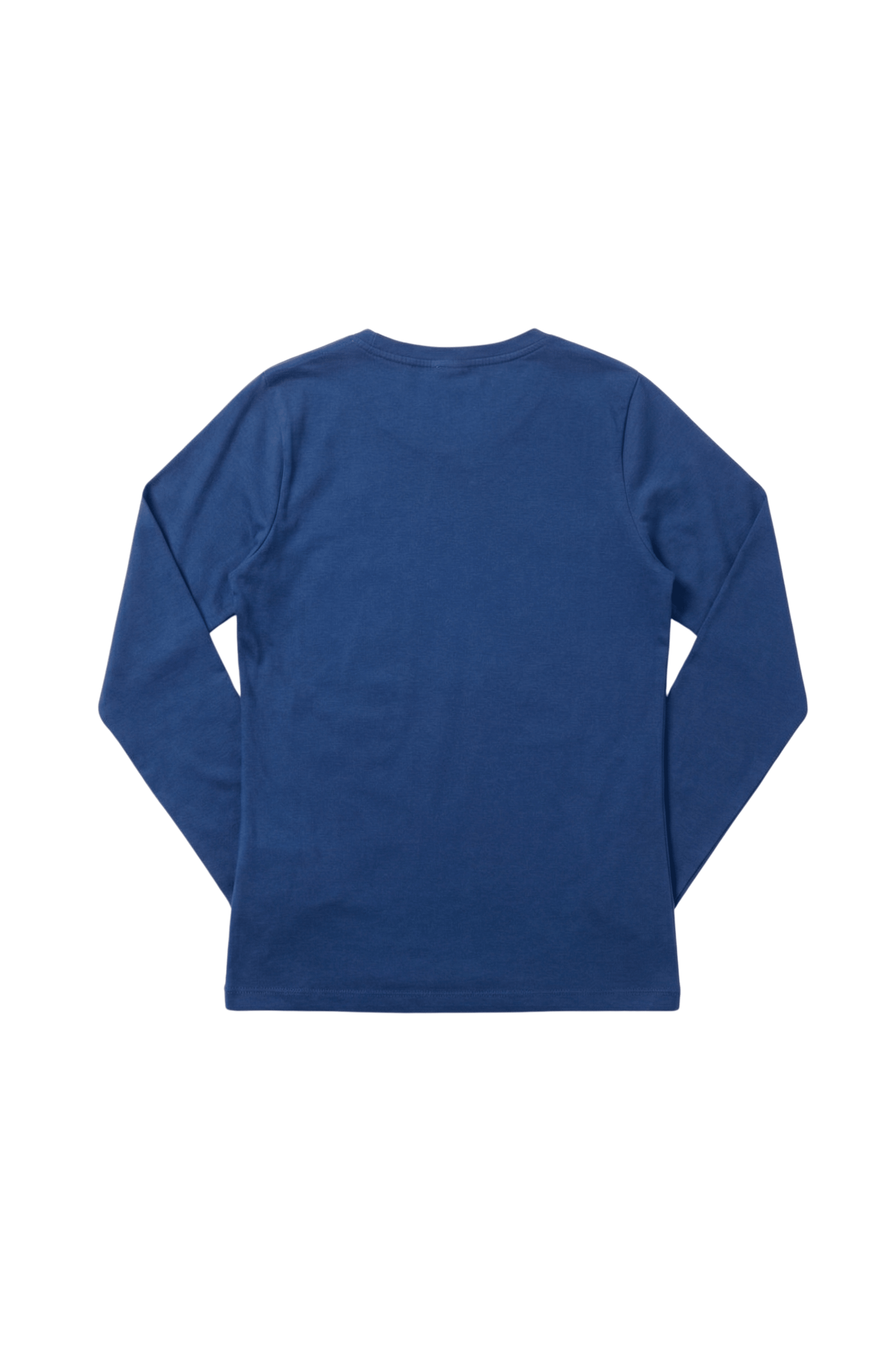 Camiseta azul basica con escote pico y manga larga Lolitas&L - lolitasyl.com