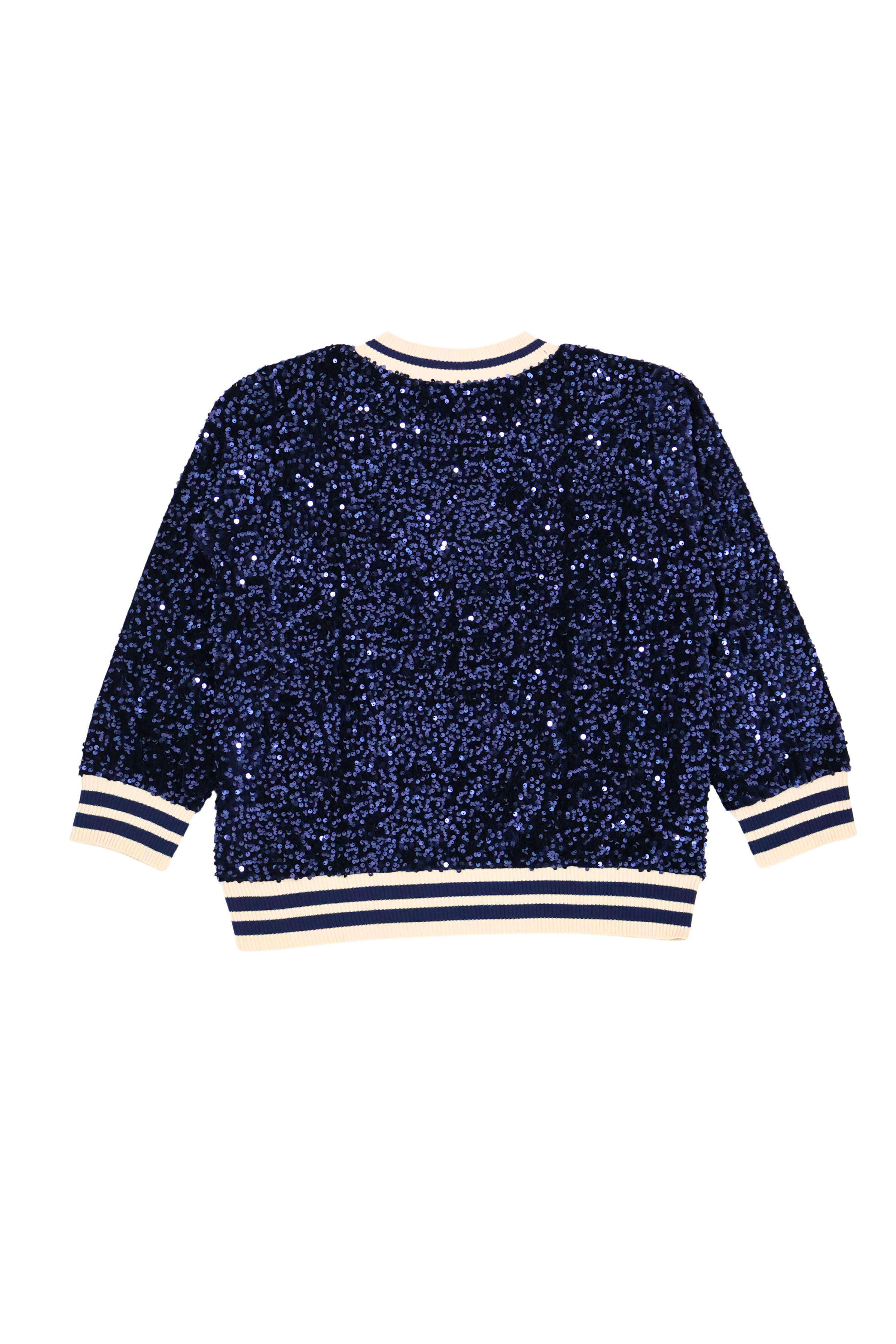 Camiseta azul lentejuelas con elasticos Lolitas&L