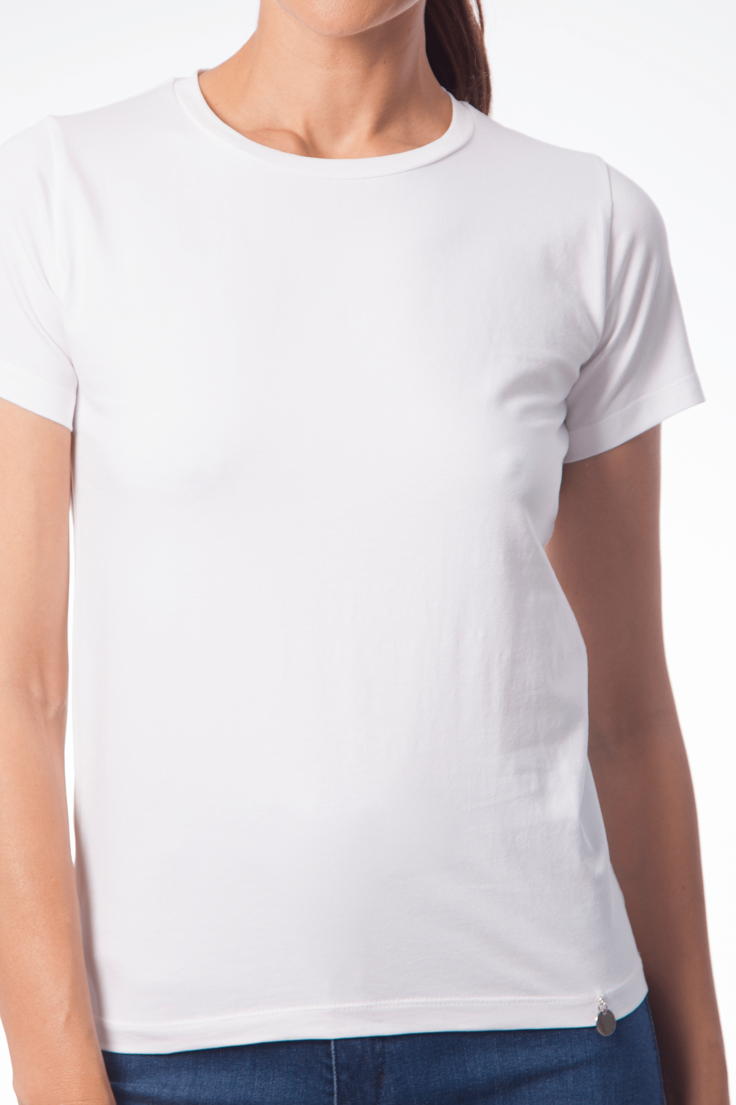 Camiseta basica con escote caja y manga corta Lolitas&L - lolitasyl.com