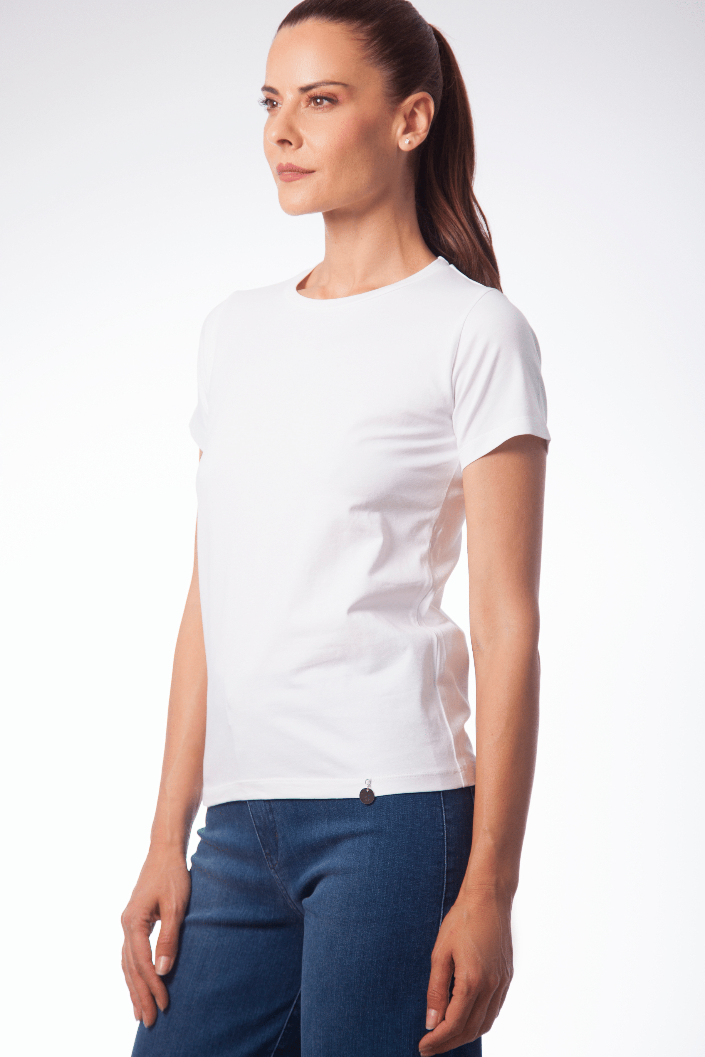 Camiseta basica con escote caja y manga corta Lolitas&L - lolitasyl.com