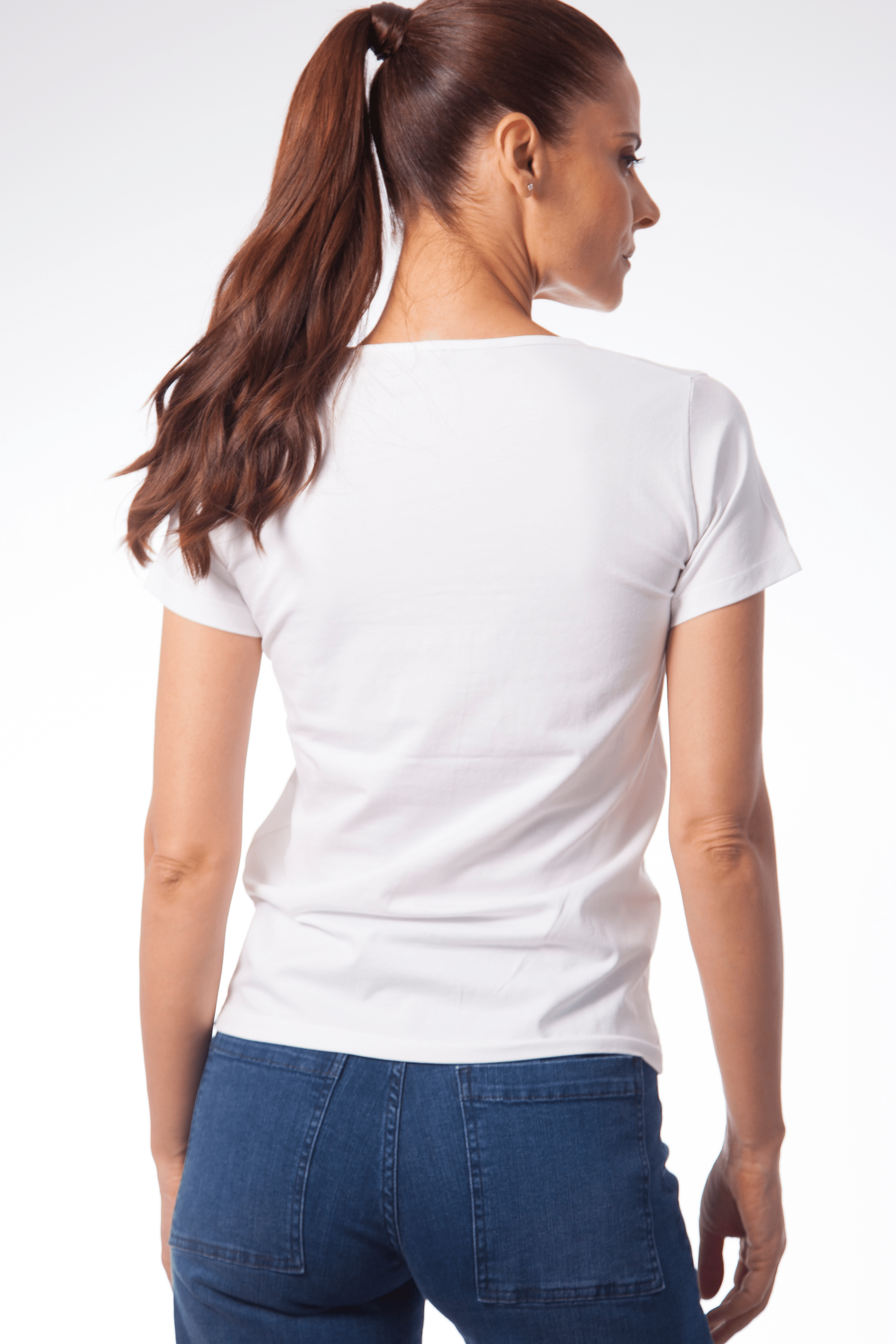 Camiseta basica con escote collar y manga corta Lolitas&L - lolitasyl.com