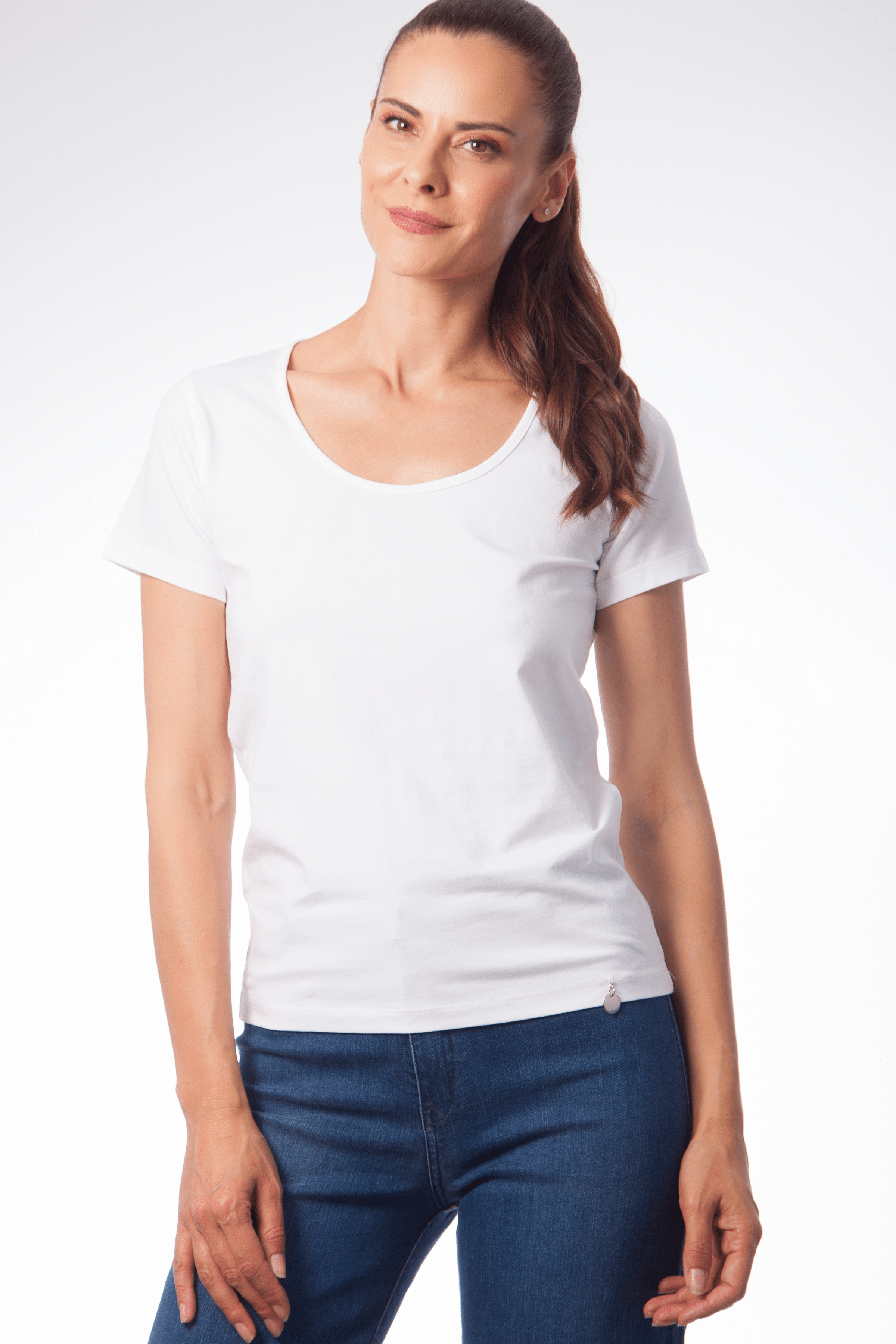 Camiseta basica con escote collar y manga corta Lolitas&L - lolitasyl.com