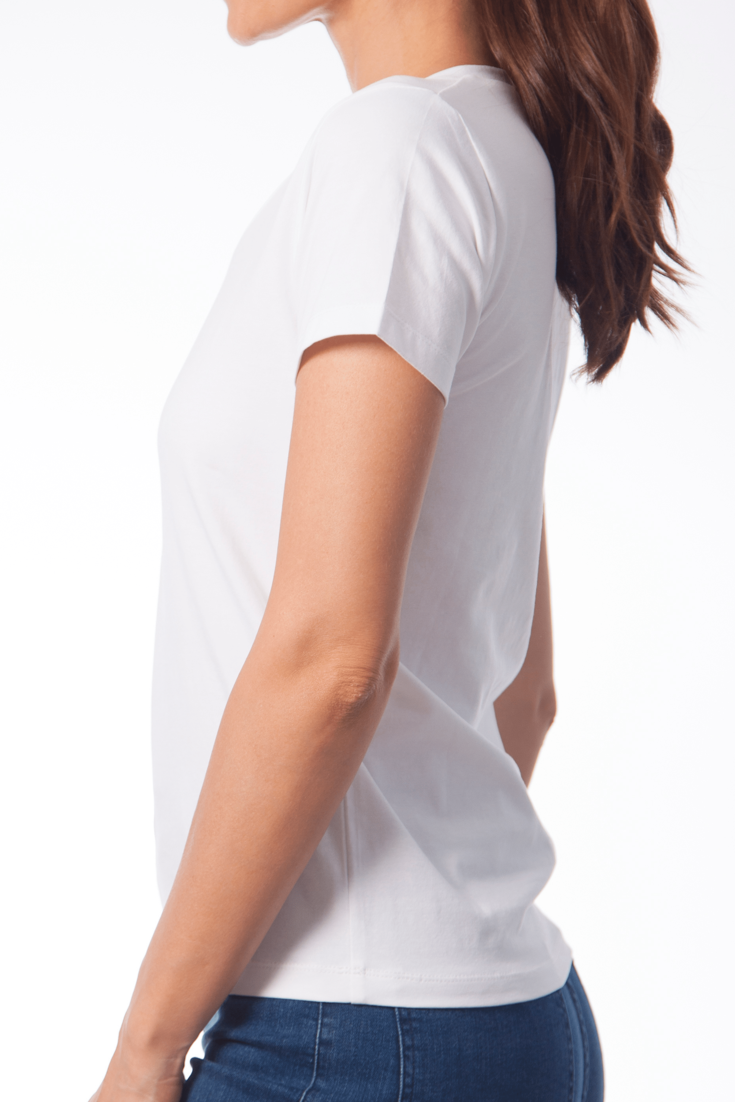 Camiseta basica con escote pico y manga corta Lolitas&L - lolitasyl.com