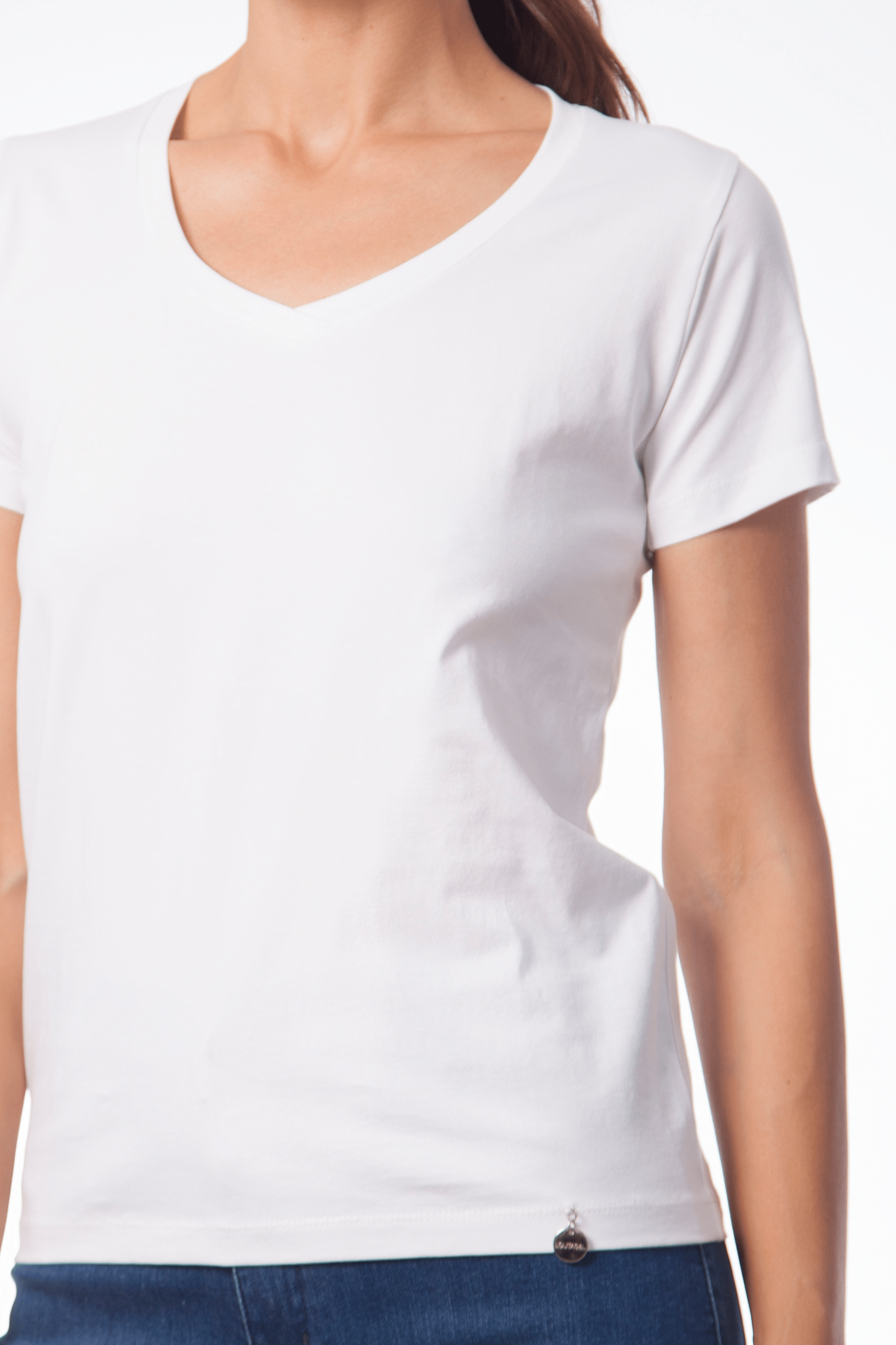 Camiseta basica con escote pico y manga corta Lolitas&L - lolitasyl.com