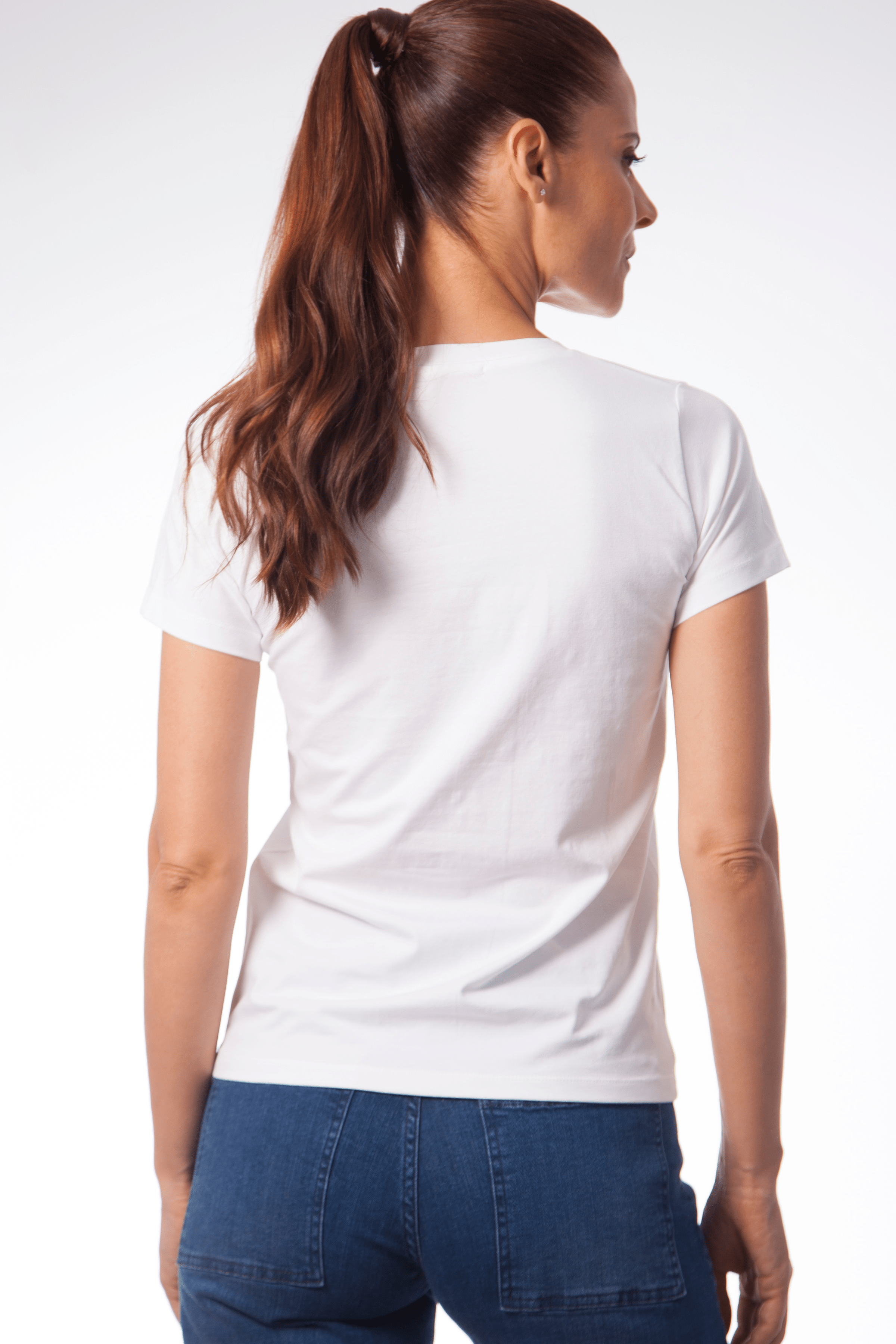 Camiseta basica con escote pico y manga corta Lolitas&L - lolitasyl.com