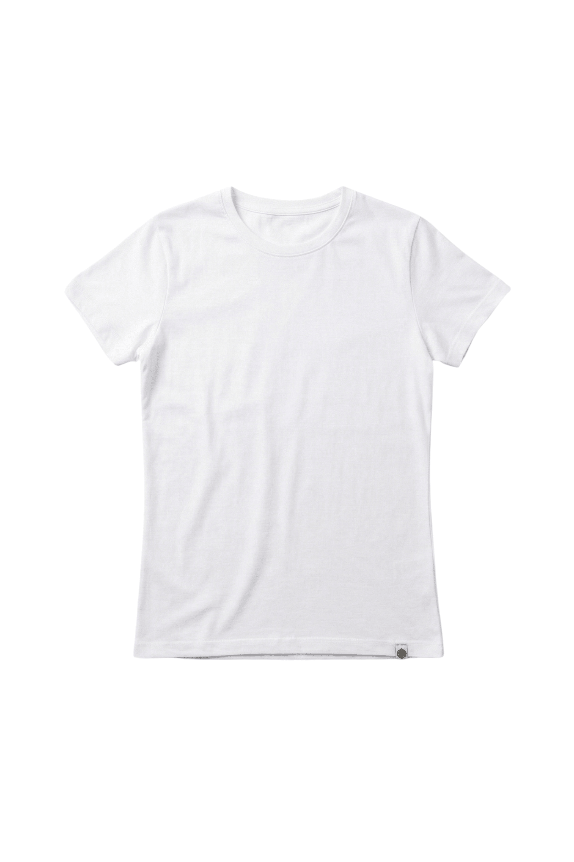 Camiseta blanca basica con escote caja y manga corta Lolitas&L - lolitasyl.com