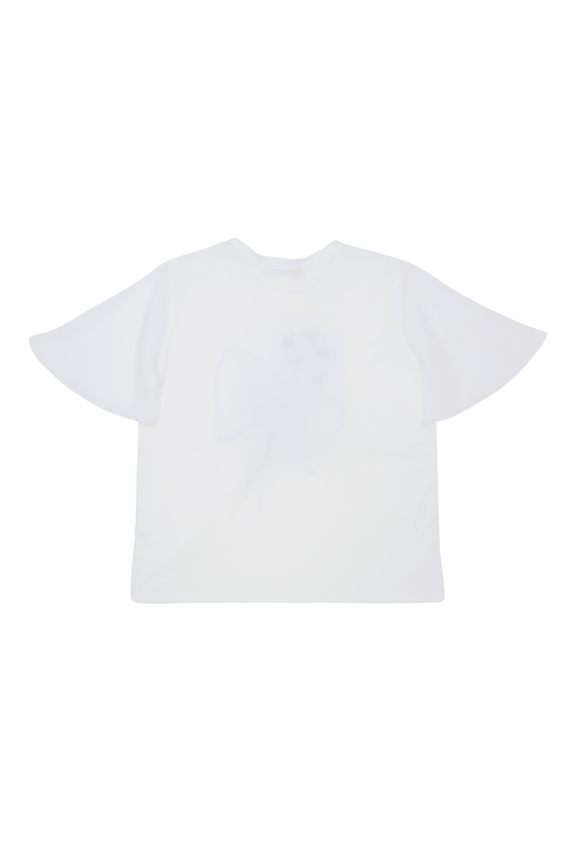 Camiseta blanca bordado con lazo grogre Lolitas&L - lolitasyl.com