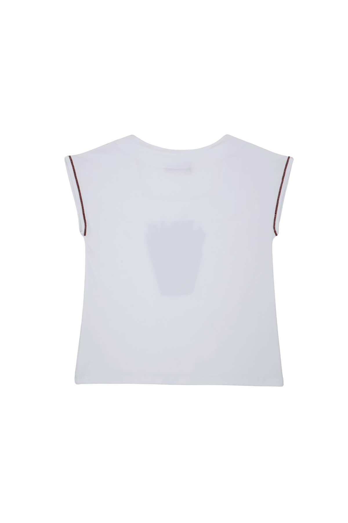 Camiseta blanca bordado lts day escote cuadrado sin mangas Lolitas&L - lolitasyl.com