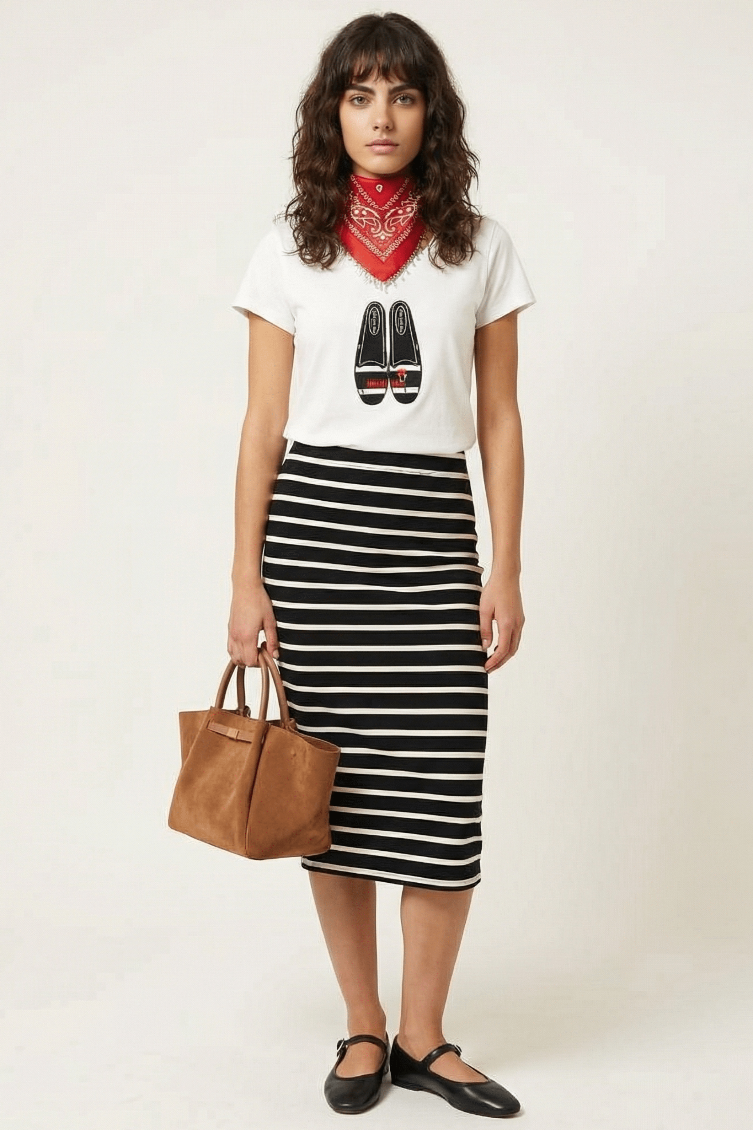 Camiseta blanca con bailarinas bordadas Lolitas&L - lolitasyl.com