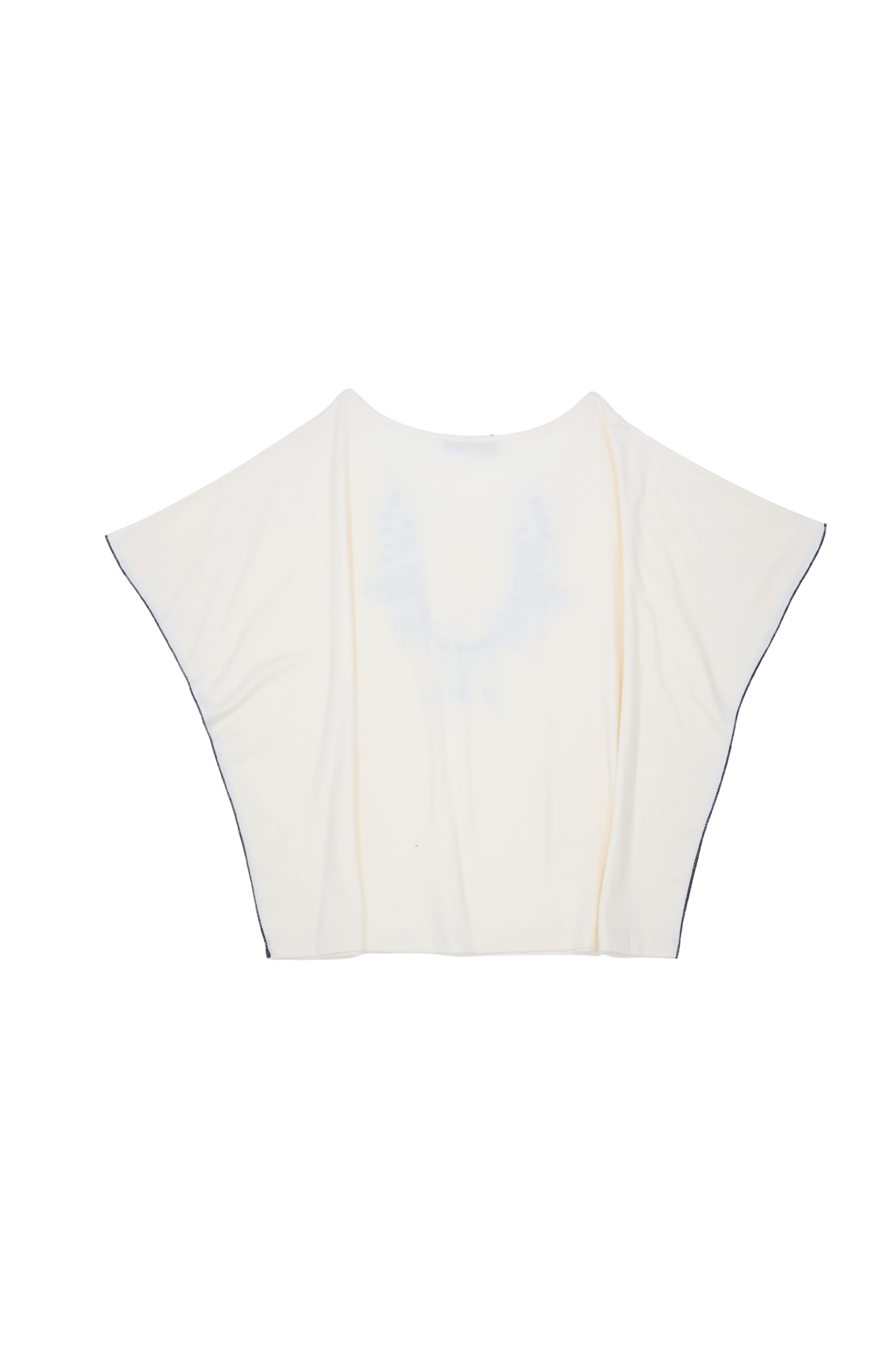 Camiseta blanca con collar pedreria en el escote y manga murcielago Lolitas&L - lolitasyl.com