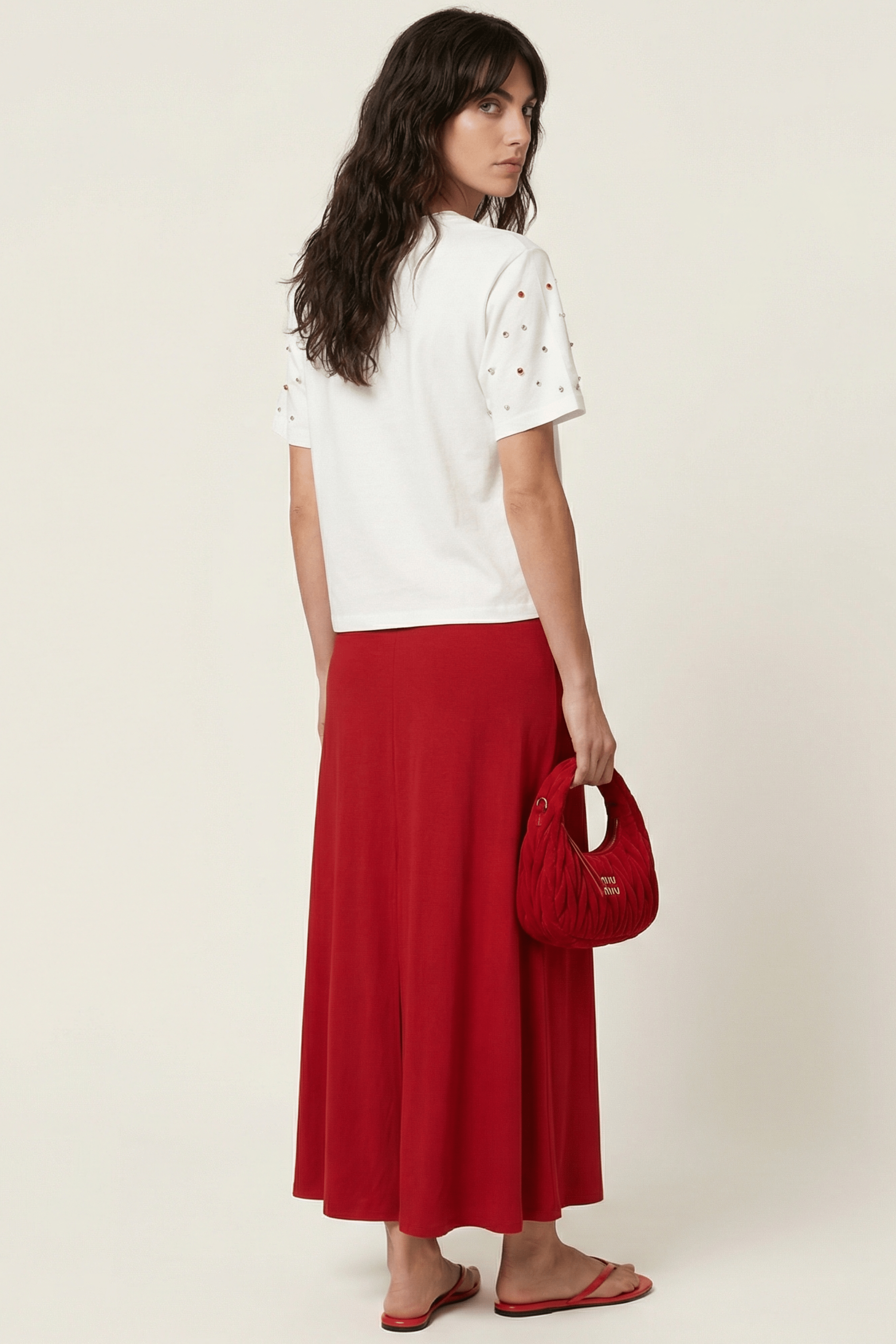 Camiseta blanca con flor y strass rosa Lolitas&L - lolitasyl.com