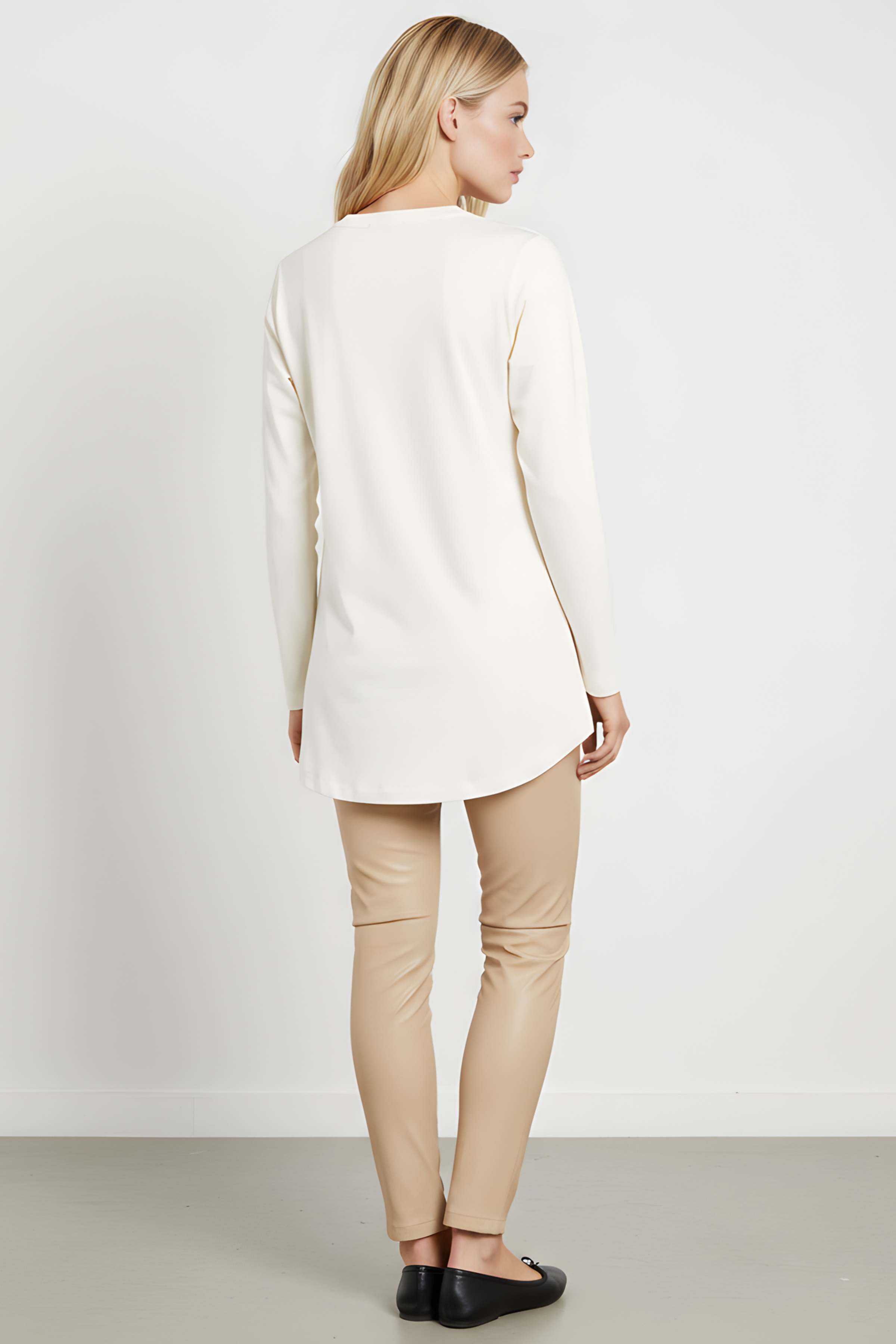 Camiseta blanca estampado cara con gafas manga larga Lolitas&L