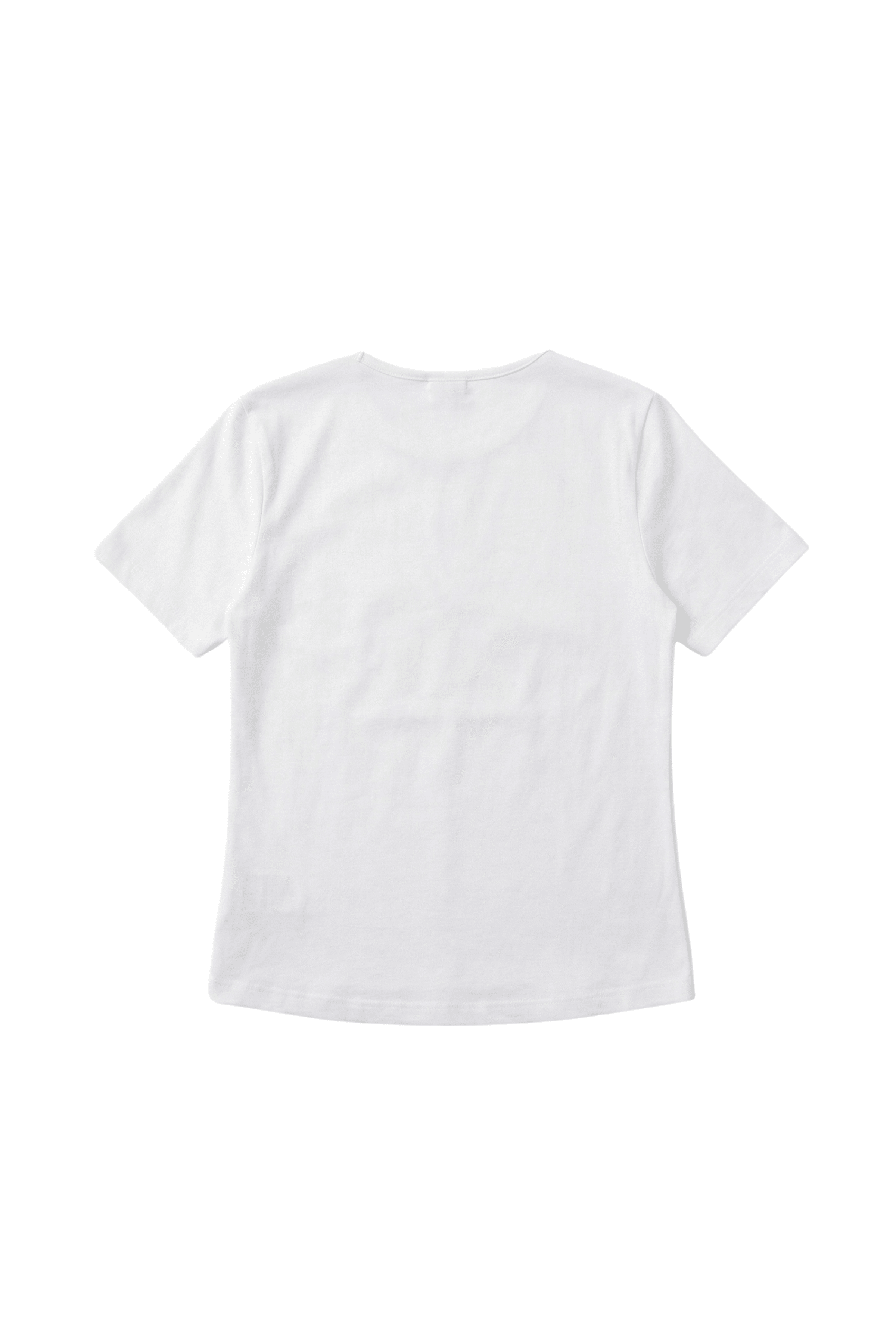 Camiseta blanca lagrima con fruncido Lolitas&L - lolitasyl.com