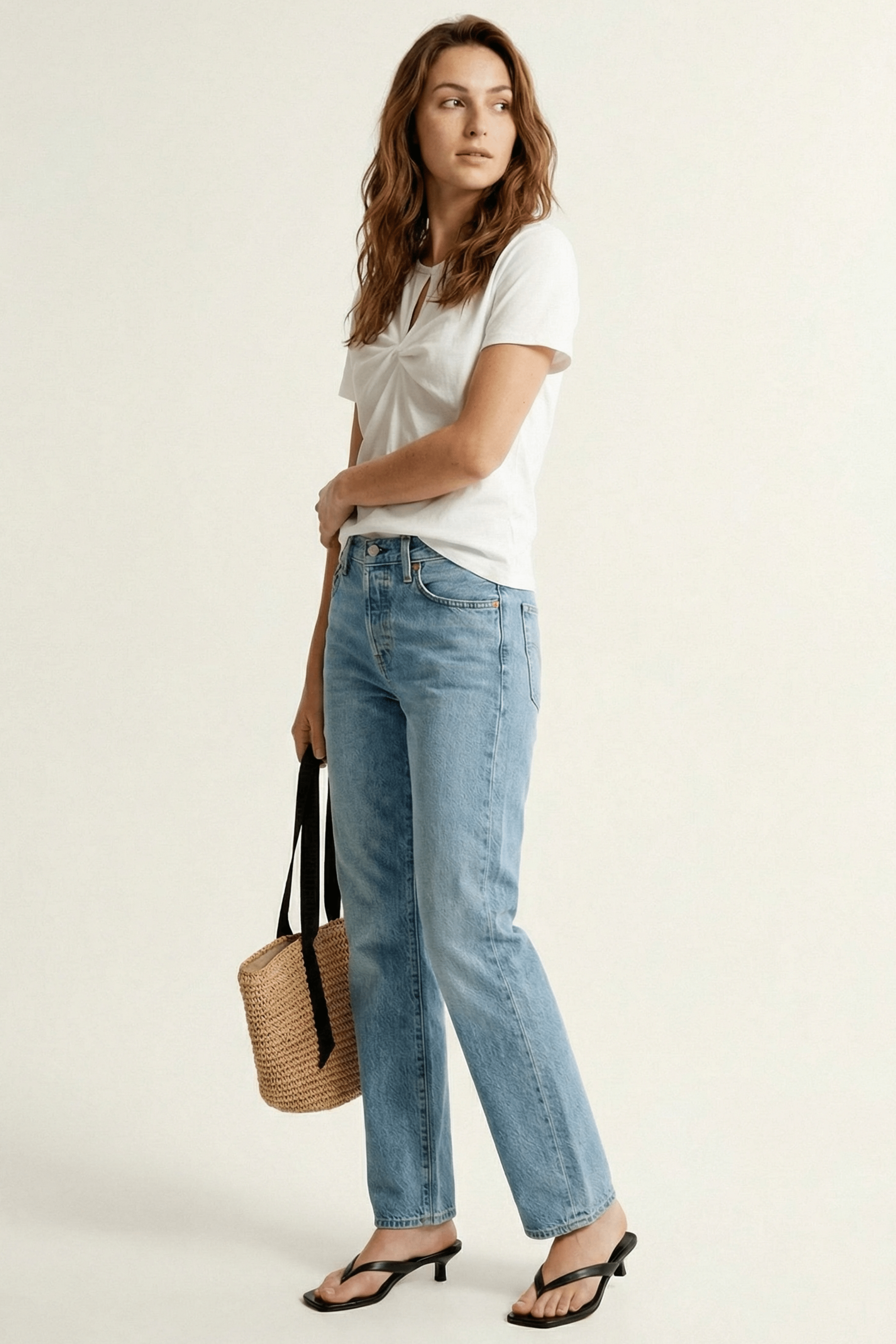 Camiseta blanca lagrima con fruncido Lolitas&L - lolitasyl.com