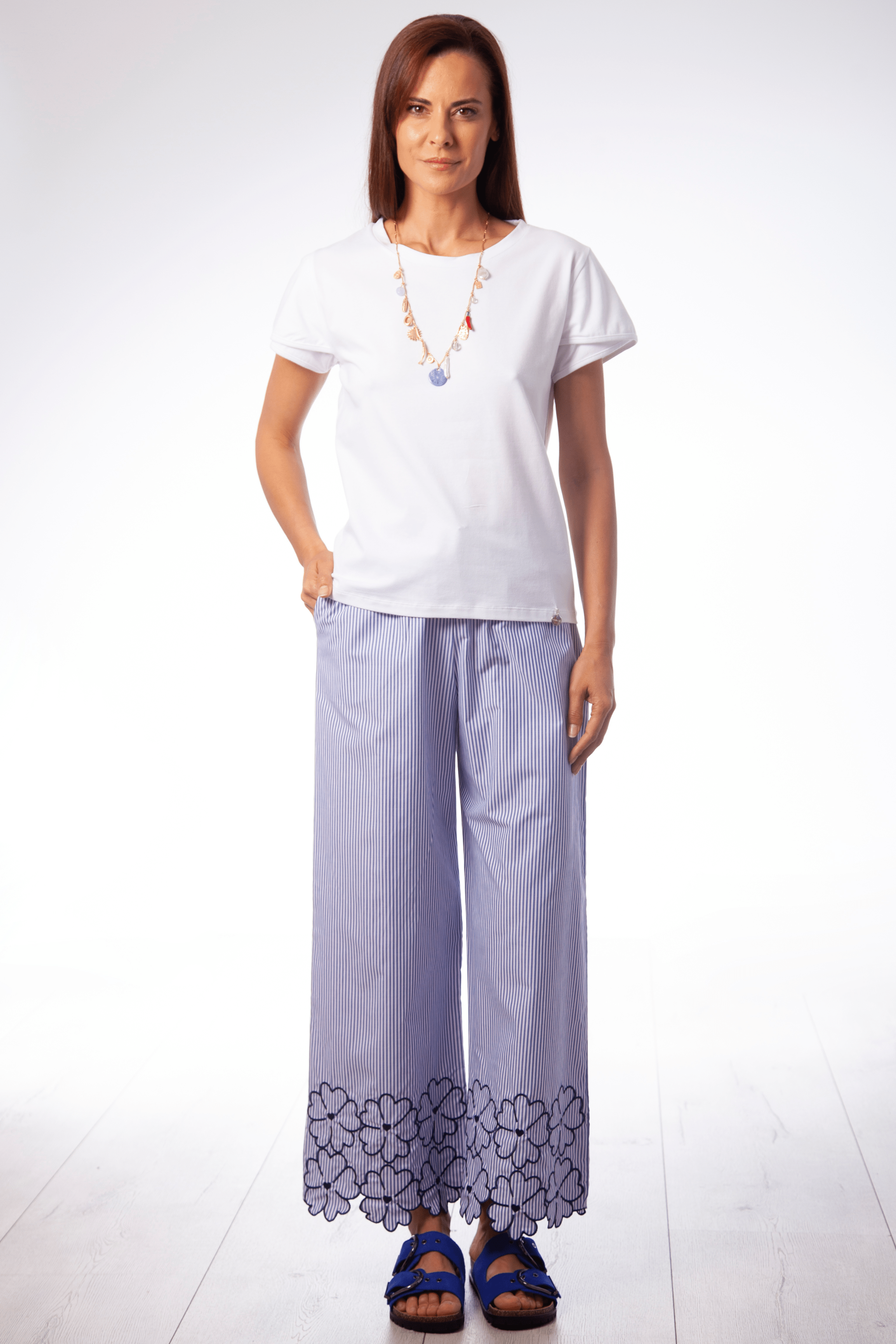 Camiseta blanca manga corta cruzada Lolitas&L - lolitasyl.com