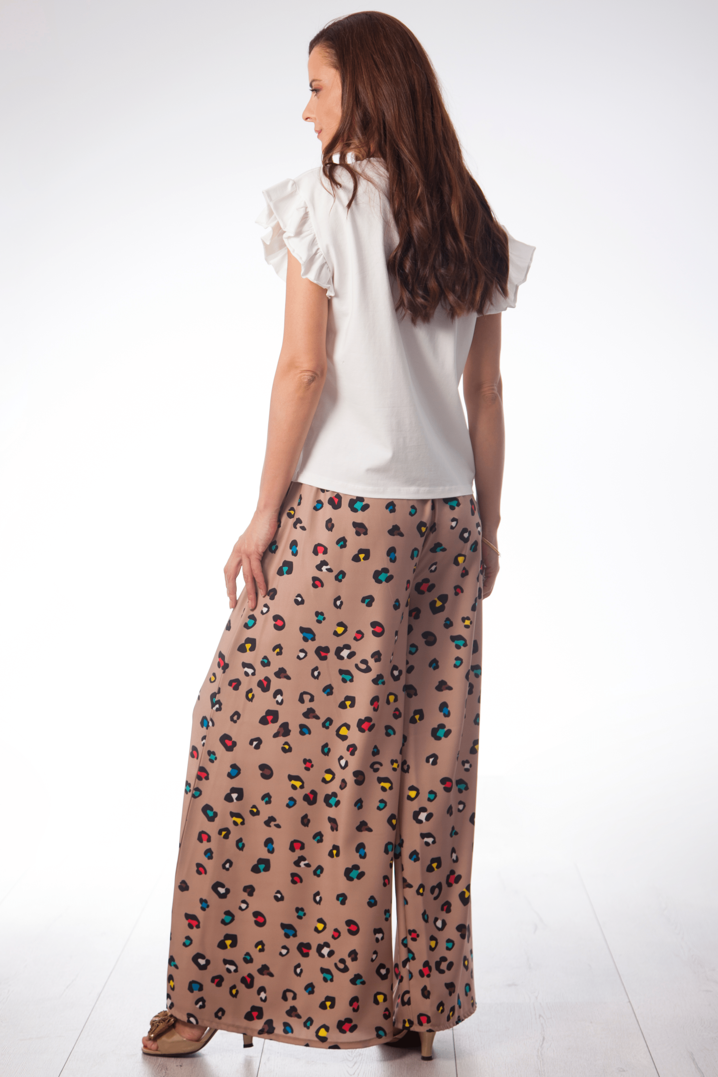 Camiseta blanca motivo bordado gafas animal print Lolitas&L - lolitasyl.com