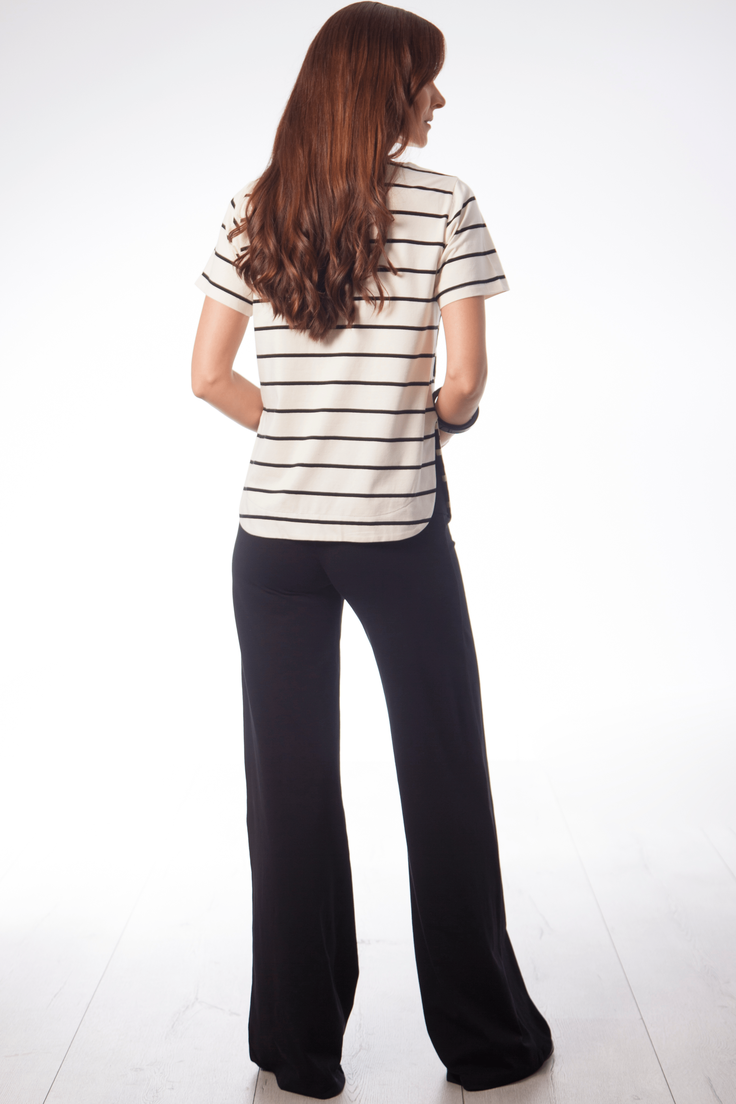 Camiseta blanca rayas con bolsillos en el pecho Lolitas&L - lolitasyl.com