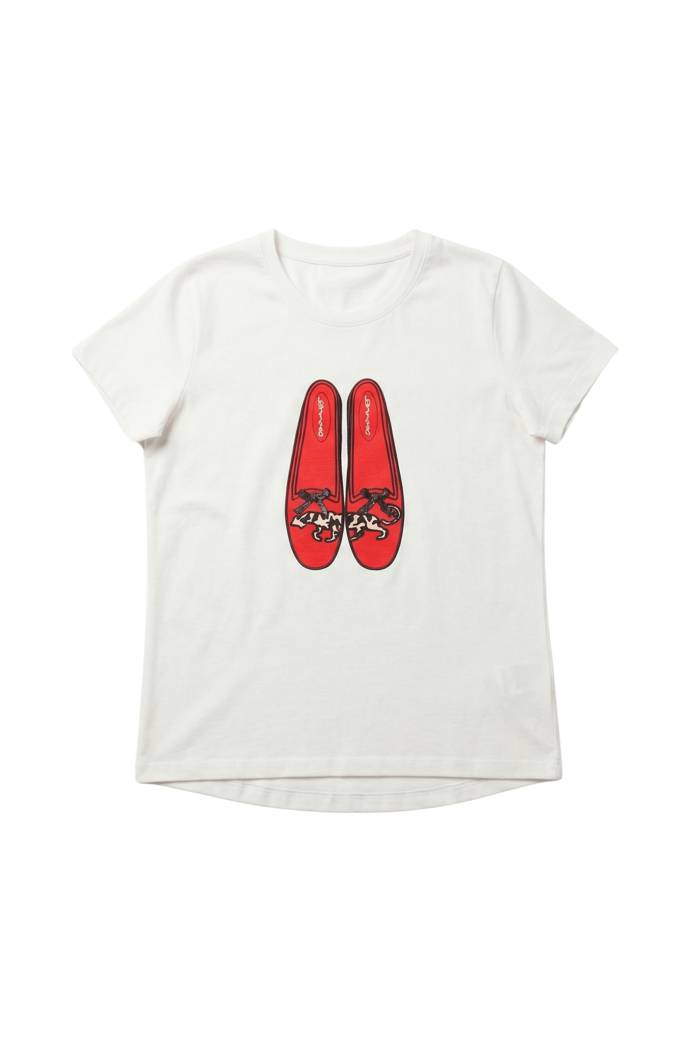 Camiseta blanca zapatillas rojas manga corta Lolitas&L - lolitasyl.com