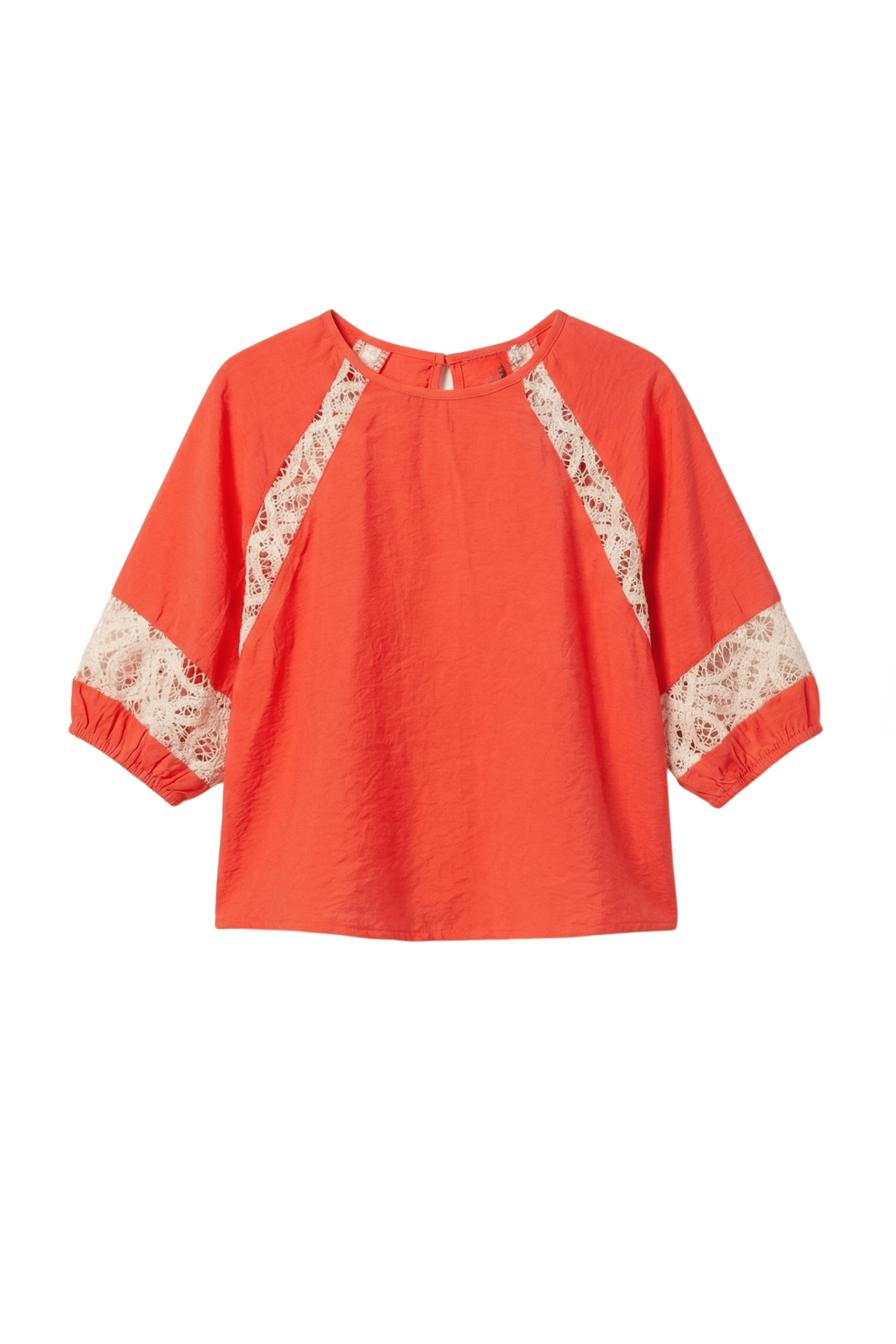 Camiseta coral bordado grogre en contraste Lolitas&L - lolitasyl.com