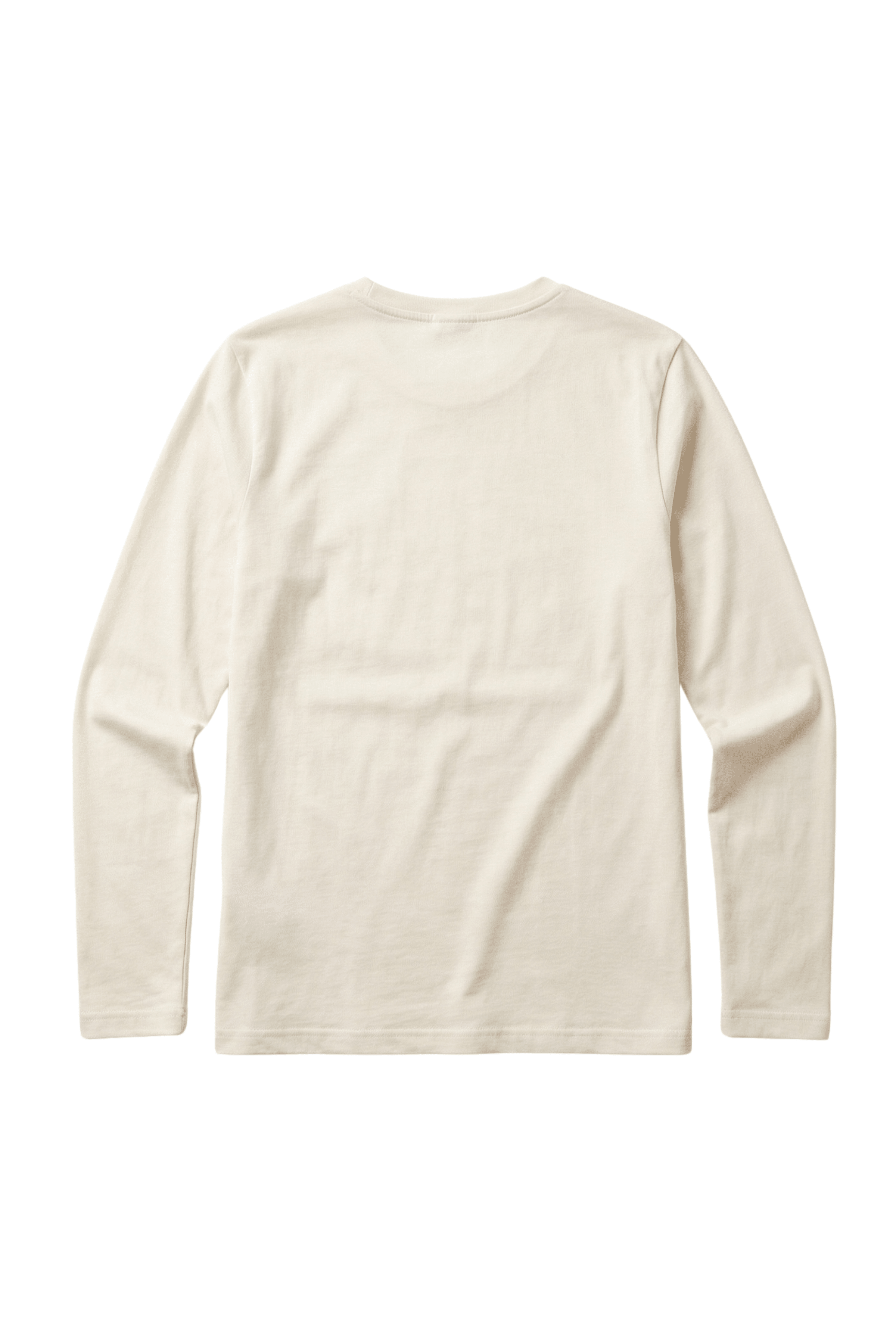 Camiseta crema basica con escote caja y manga larga Lolitas&L - lolitasyl.com