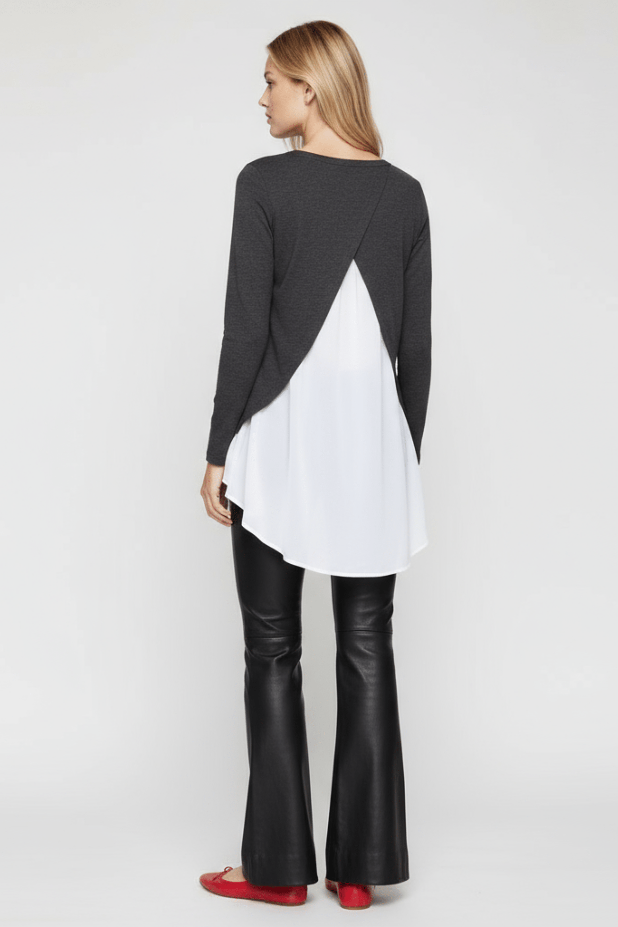 Camiseta gris antracita con girafa strass de manga larga Lolitas&L - lolitasyl.com