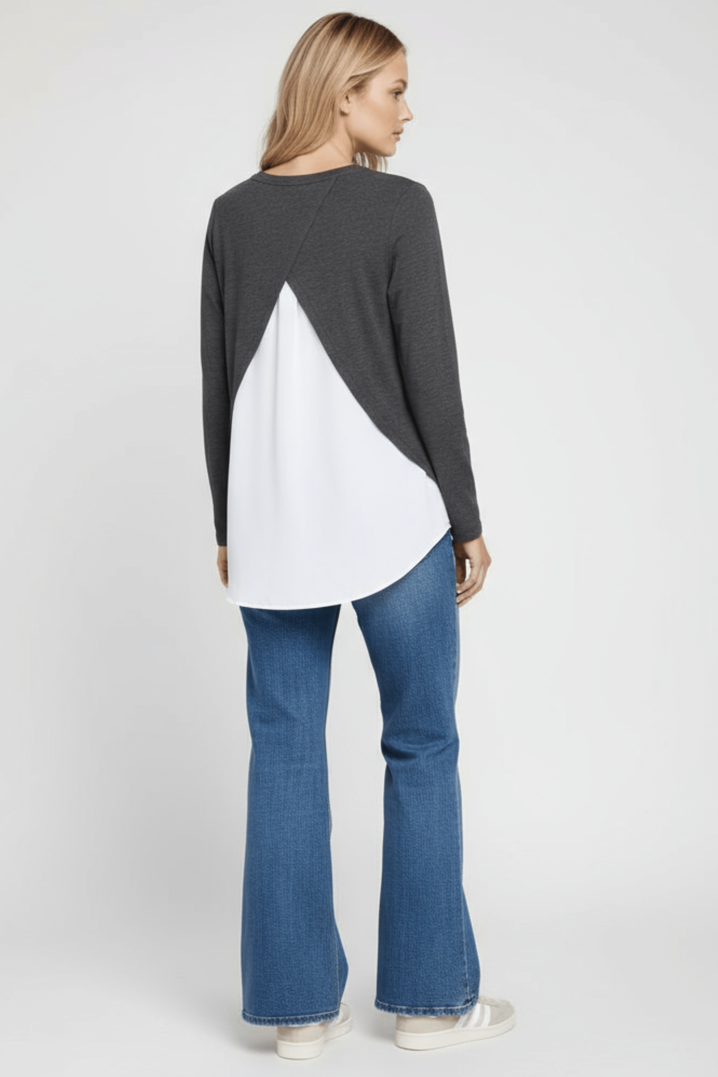 Camiseta gris antracita con girafa strass de manga larga Lolitas&L - lolitasyl.com