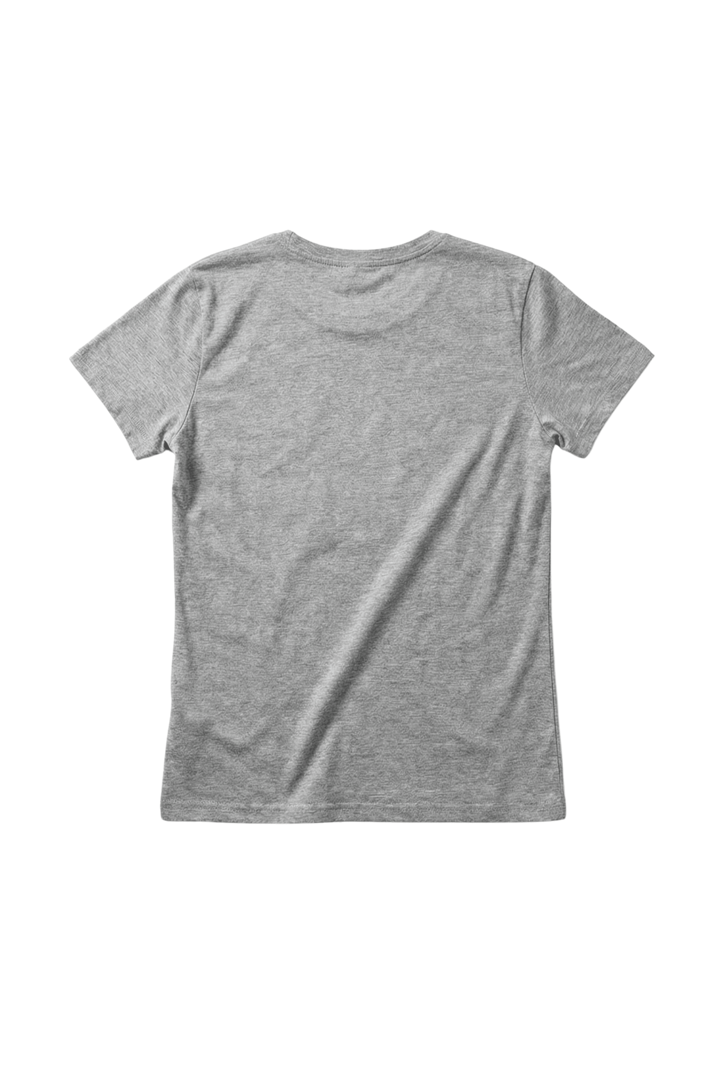 Camiseta gris basica con escote caja y manga corta Lolitas&L - lolitasyl.com