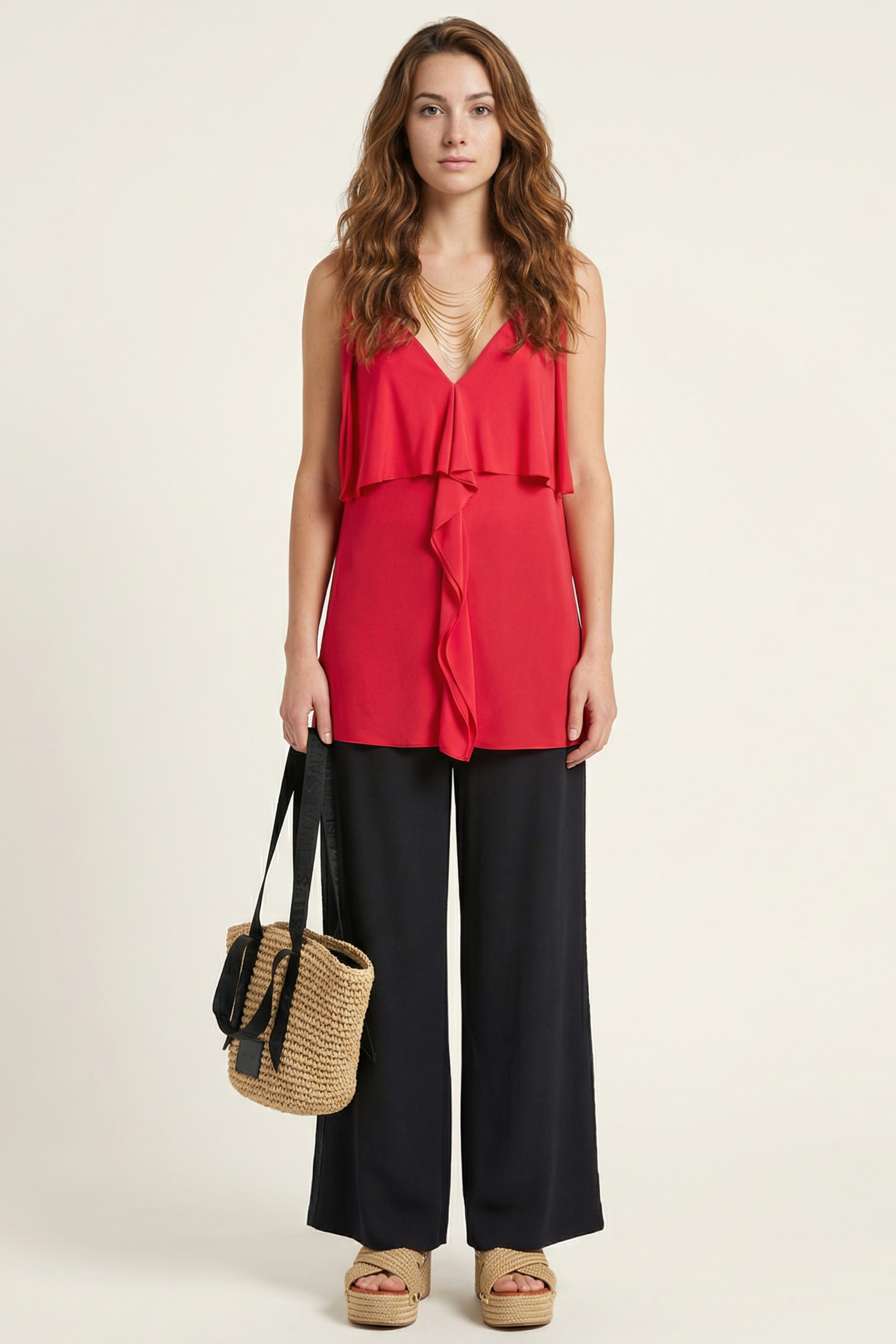 Camiseta lampone tirantes con chorrear en el delantero LolitasyL