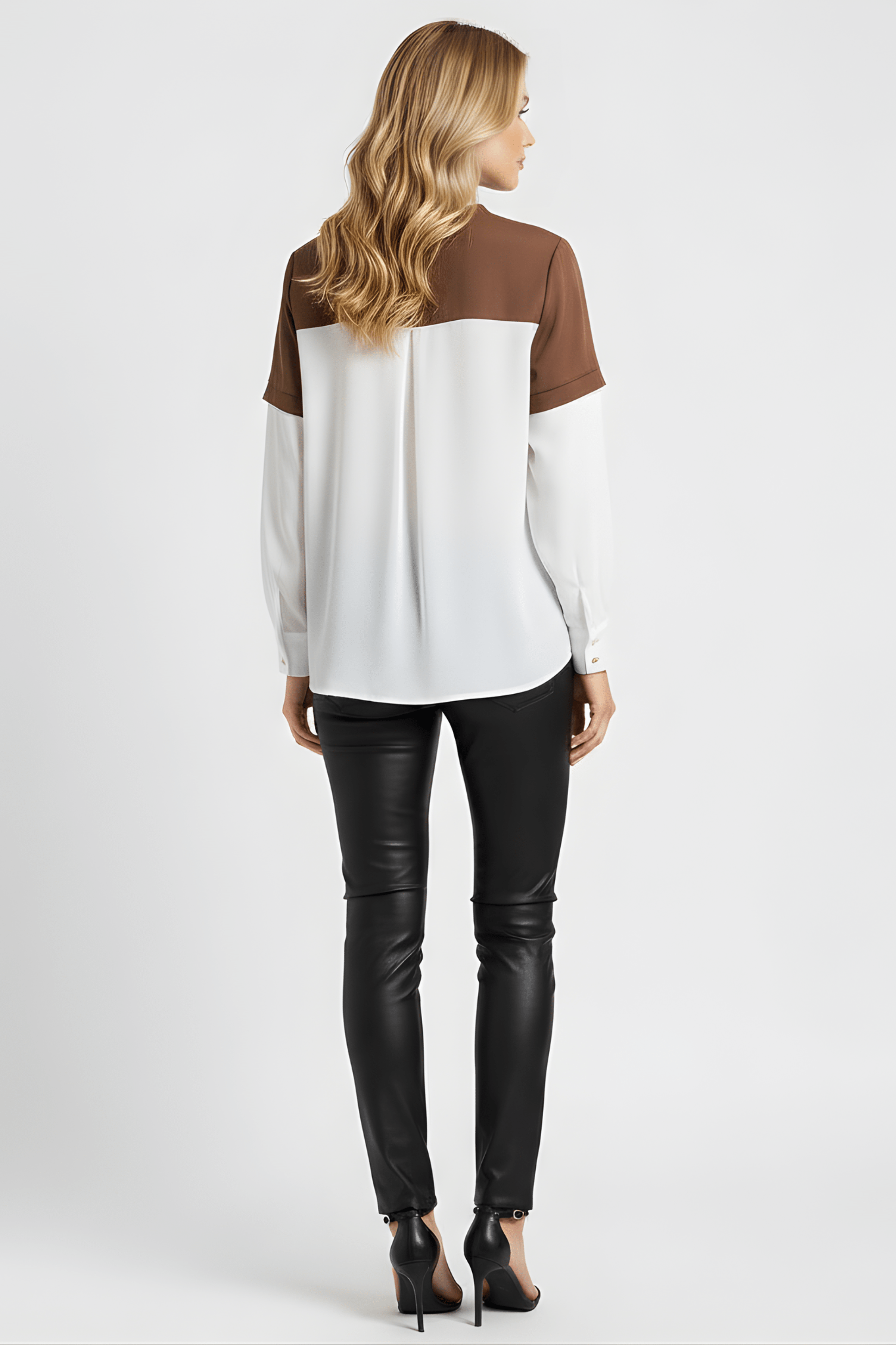 Camiseta marron con mangas camiseras y estampado gafas Lolitas&L - lolitasyl.com