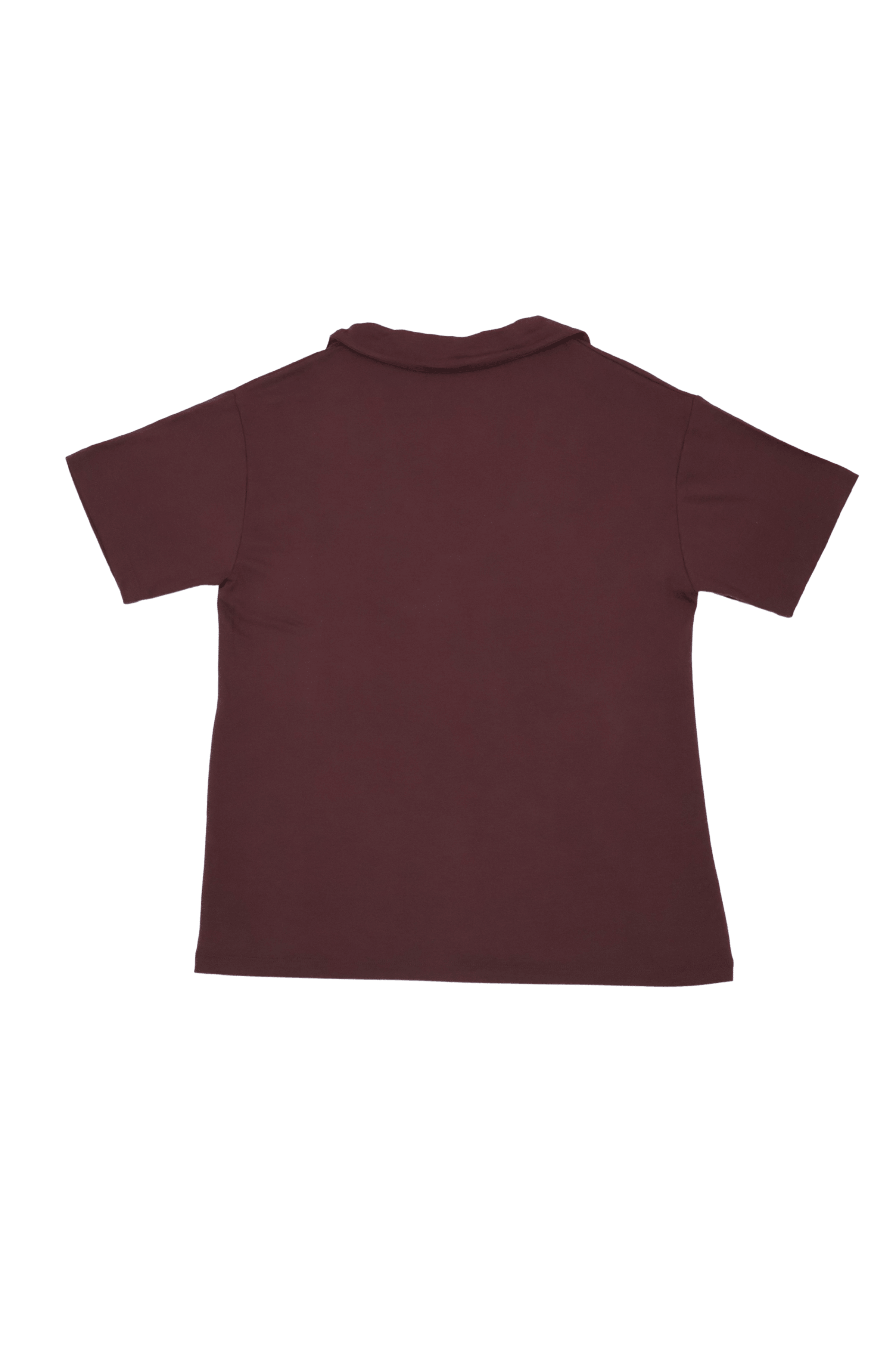 Camiseta marron cuello polo con manga corta Lolitas&L - lolitasyl.com