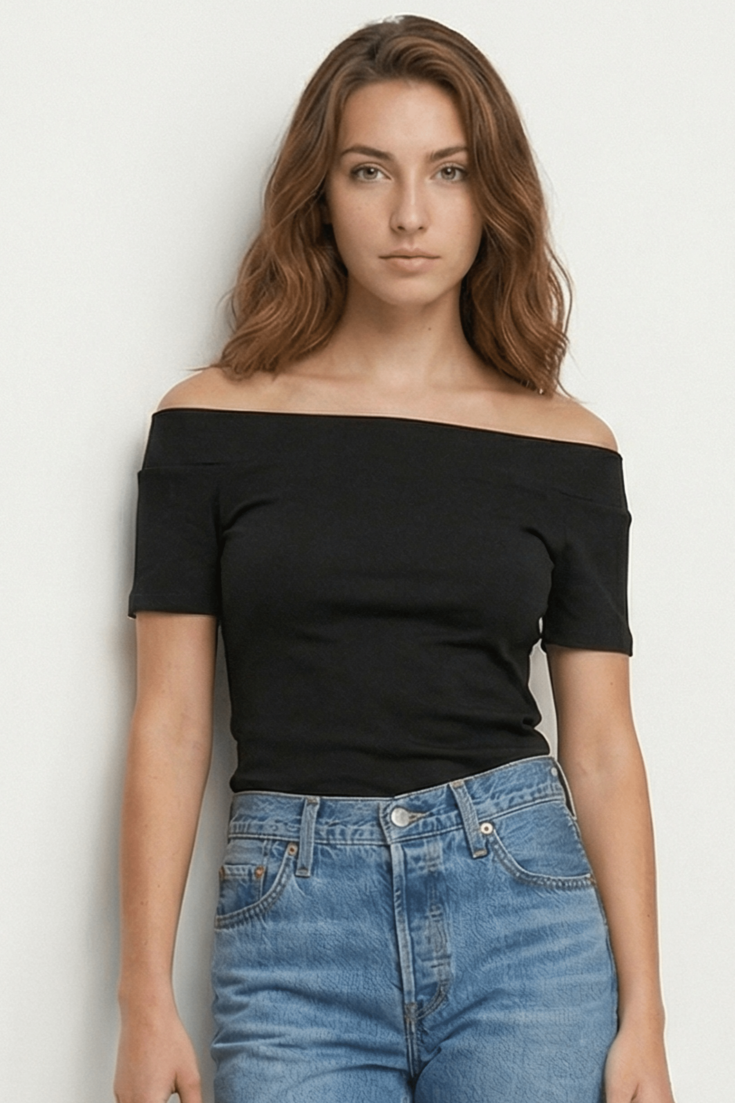 Camiseta negra bardot Lolitas&L - lolitasyl.com