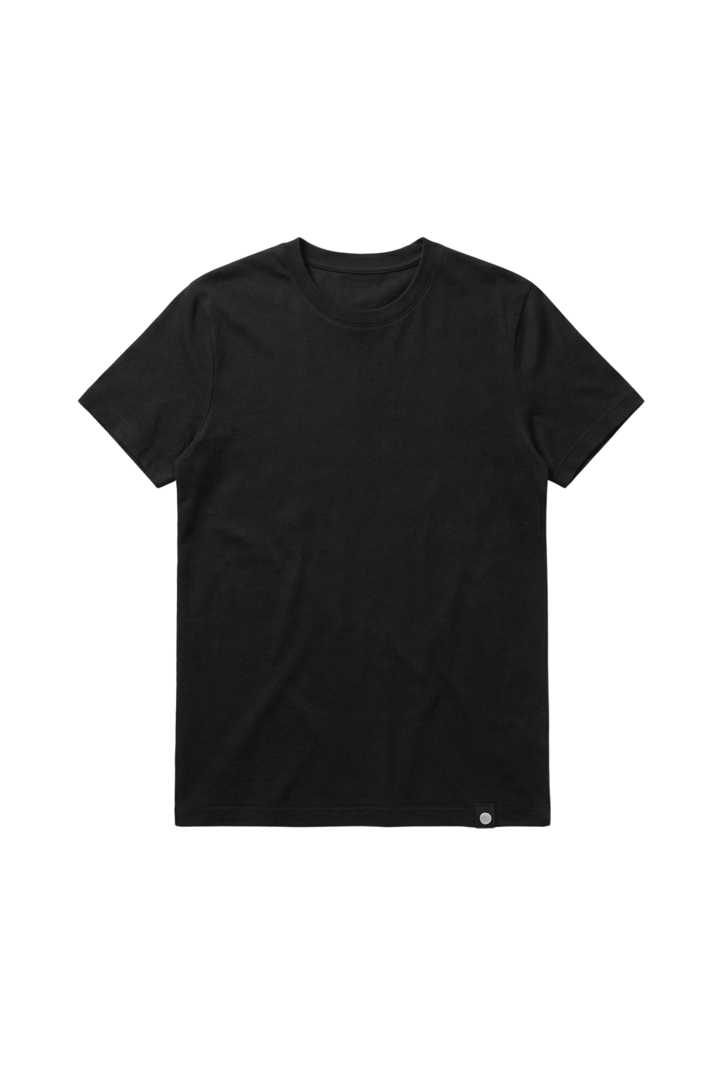 Camiseta negra basica con escote caja y manga corta Lolitas&L - lolitasyl.com