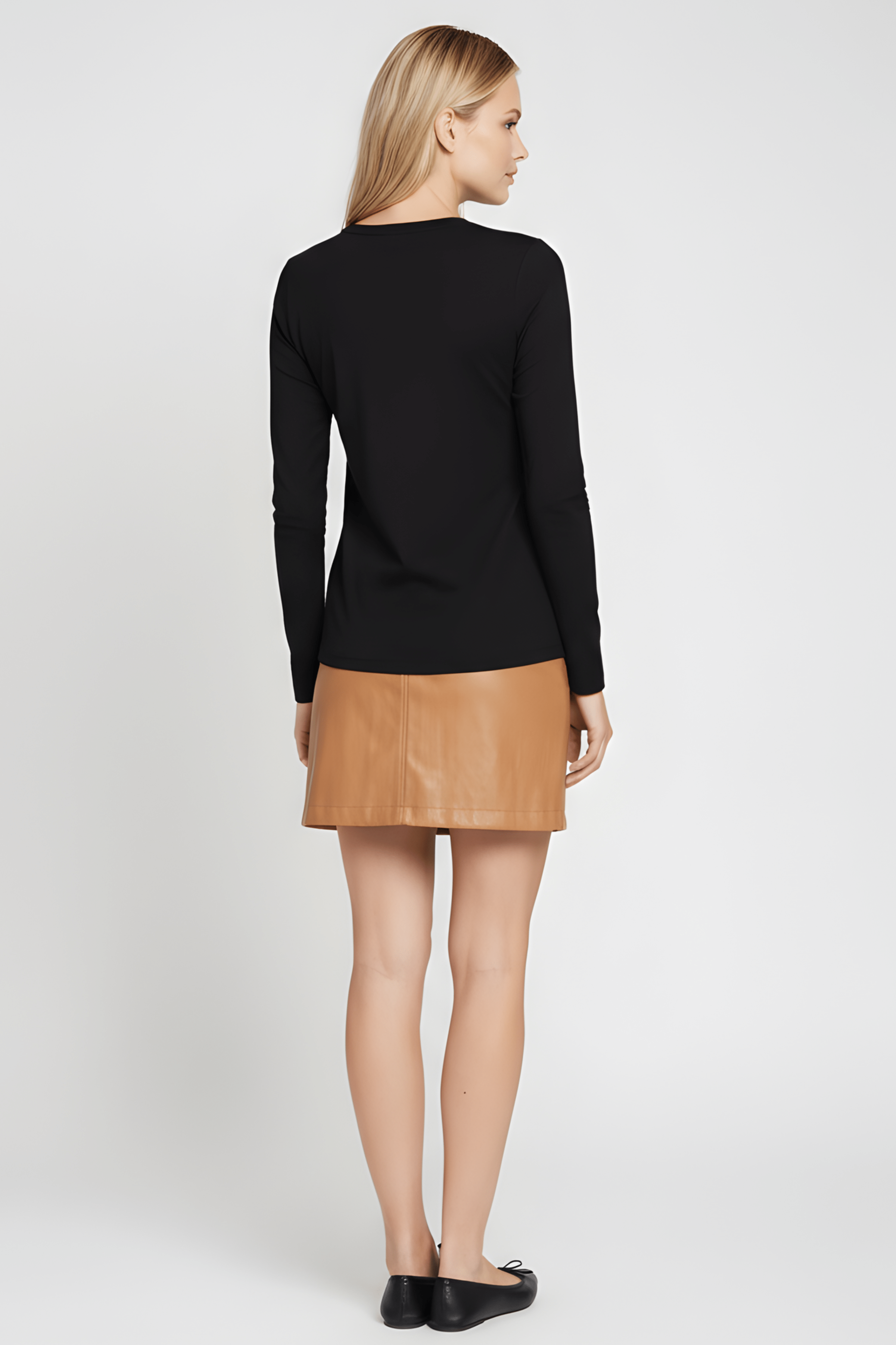 Camiseta negra bordado bailarinas strass con manga larga Lolitas&L - lolitasyl.com