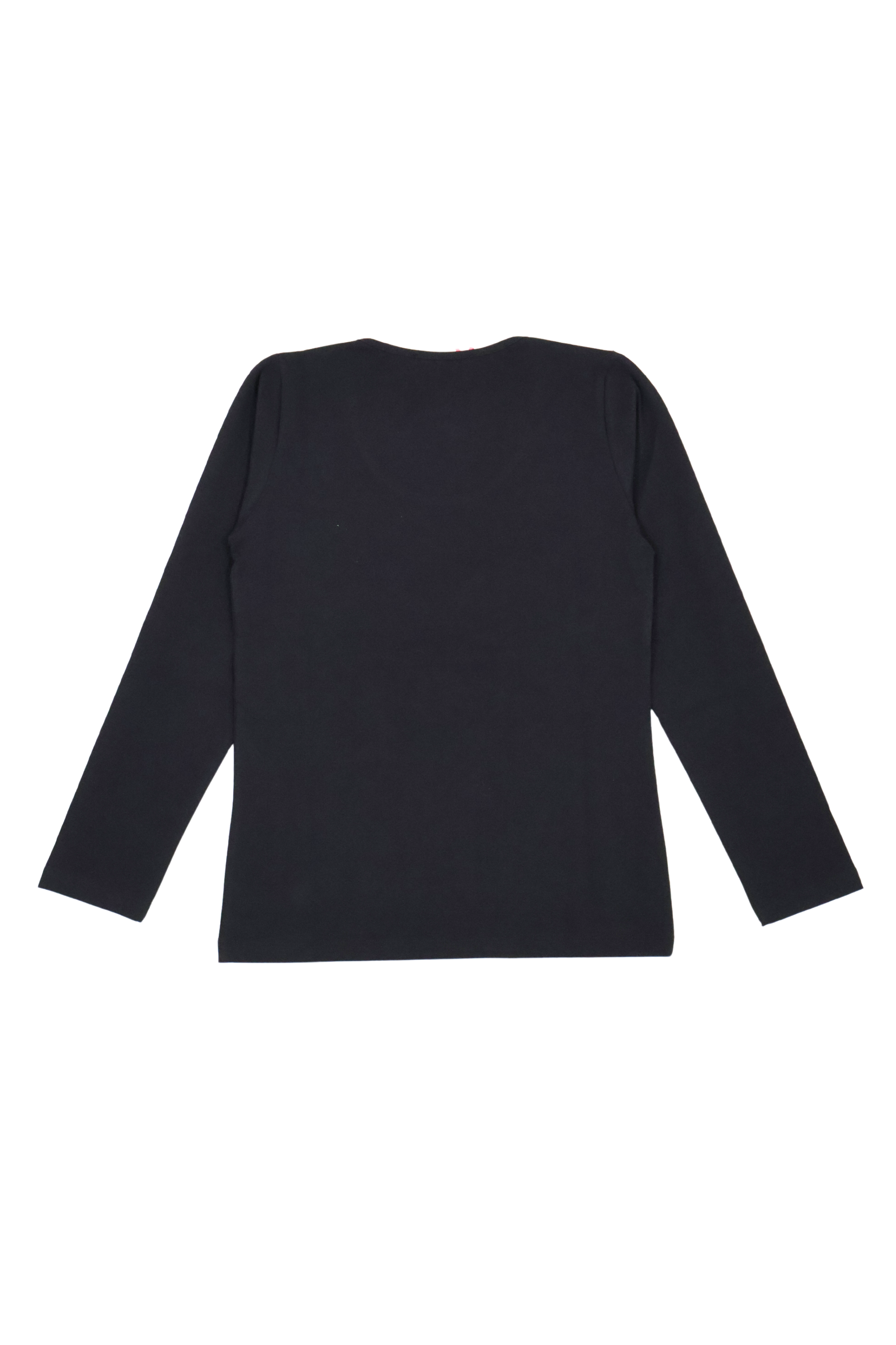 Camiseta negra bordado bailarinas strass con manga larga Lolitas&L