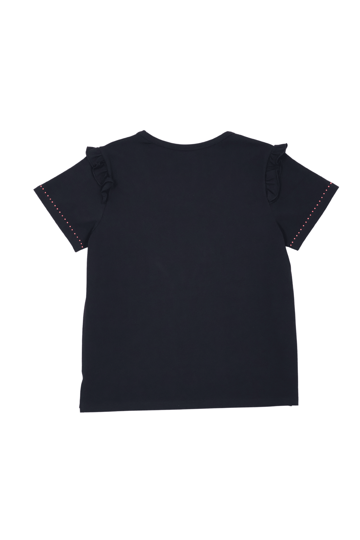 Camiseta negra con bordado perro salchicha en el delantero Lolitas&L - lolitasyl.com