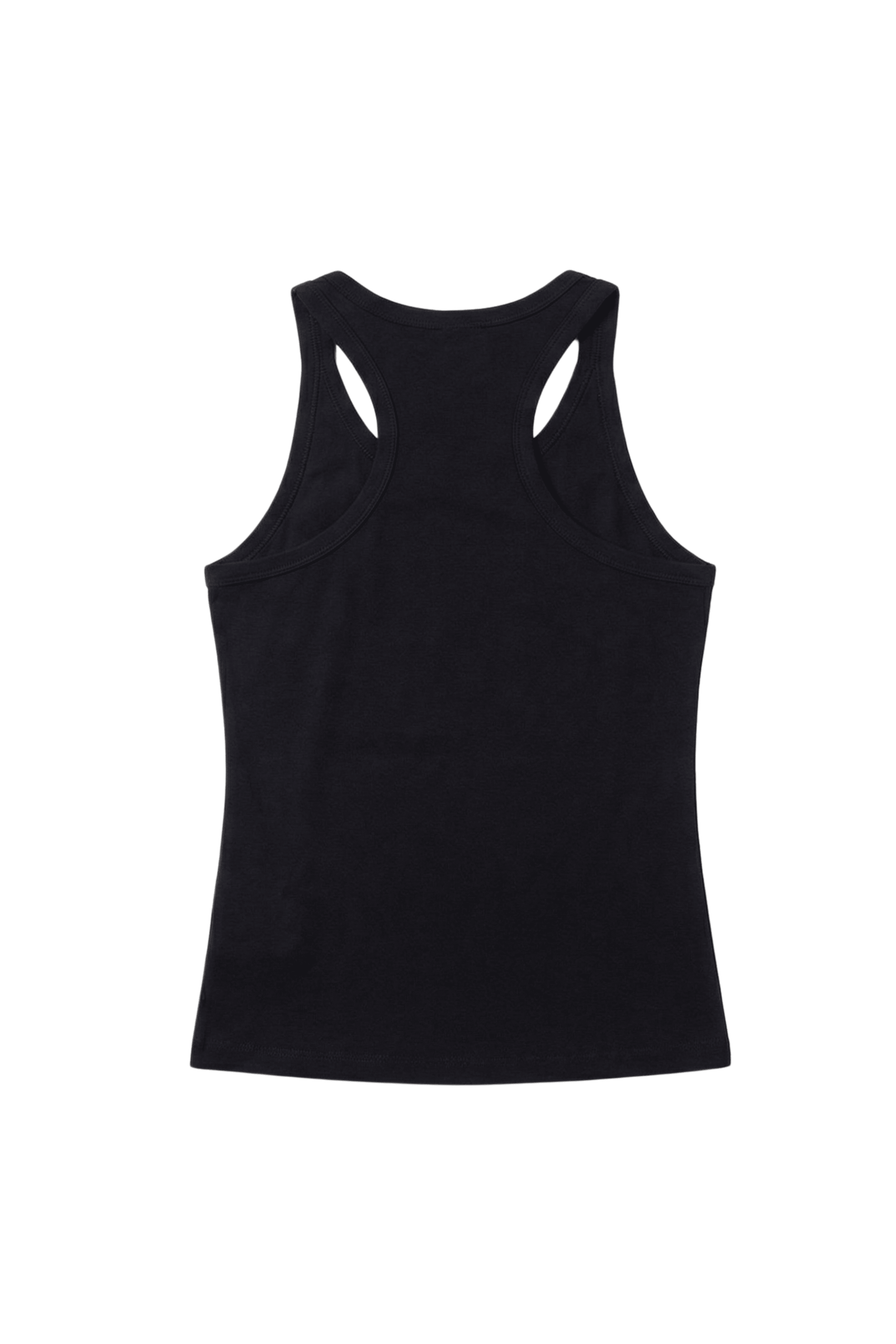 Camiseta negra de tirantes con aplicacion en flor Lolitas&L - lolitasyl.com