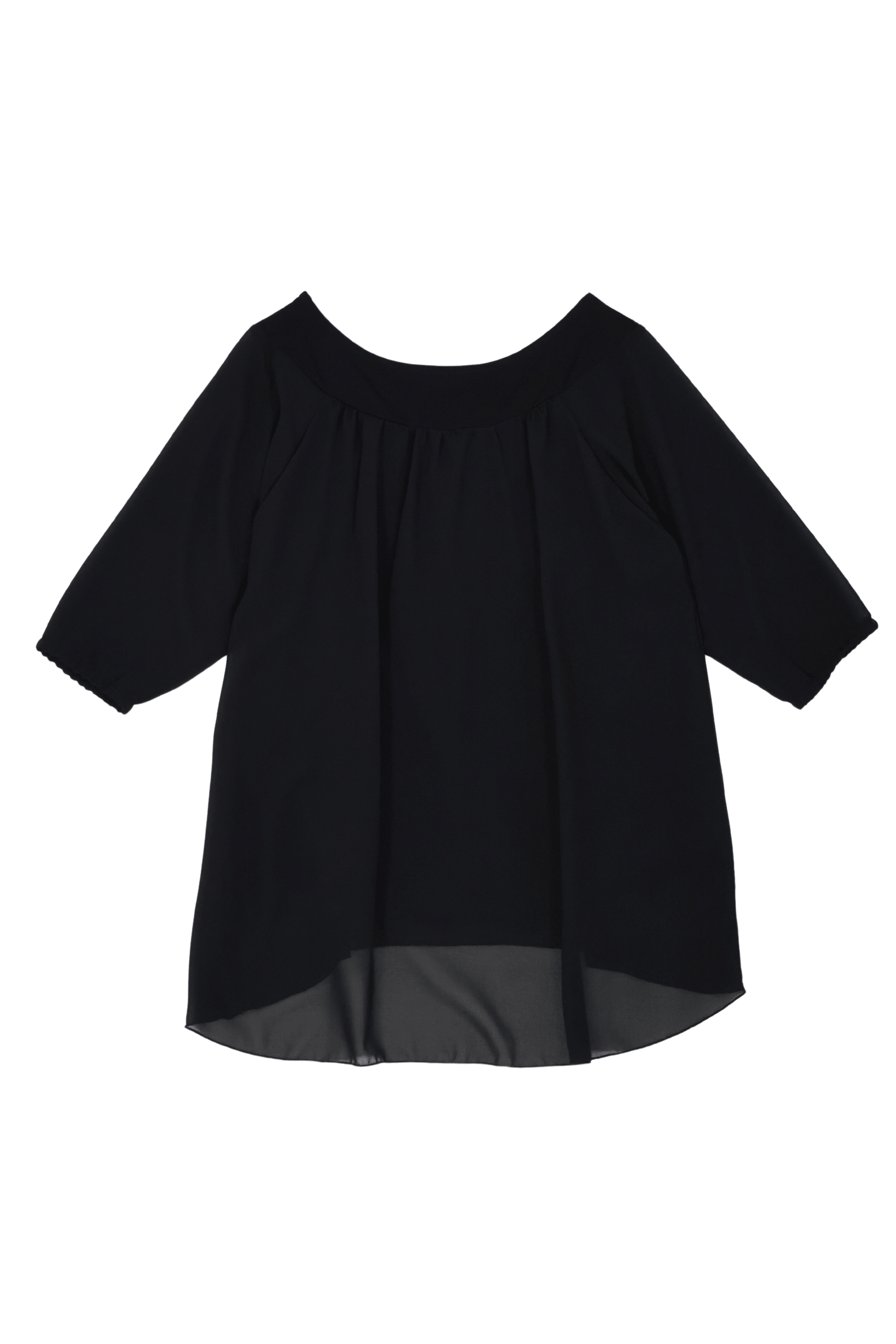 Camiseta negra raglan con bordado cerezas Lolitas&L - lolitasyl.com