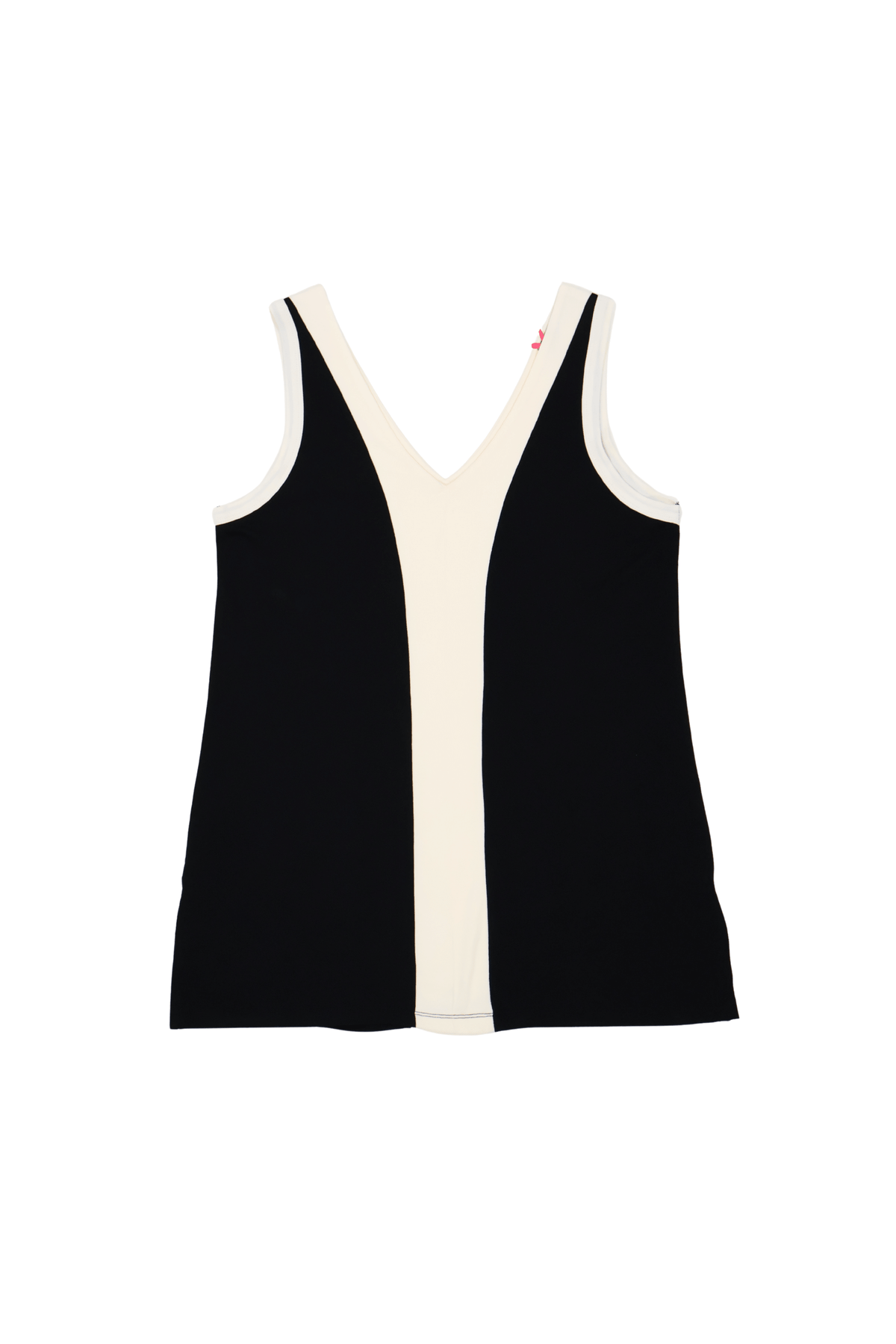 Camiseta negra tirantes con corte en contraste Lolitas&L - lolitasyl.com