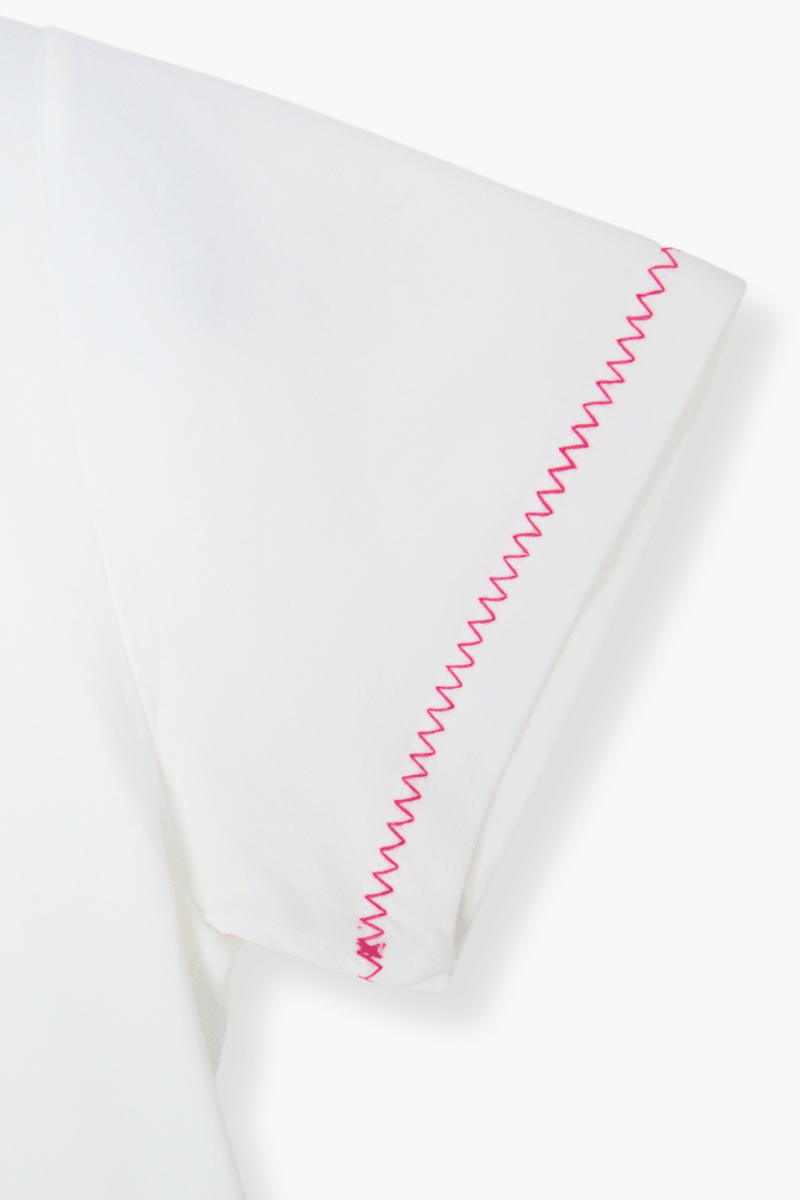 Camiseta Preloved blanca con motivo Dog sombrero lolitas&L - lolitasyl.com