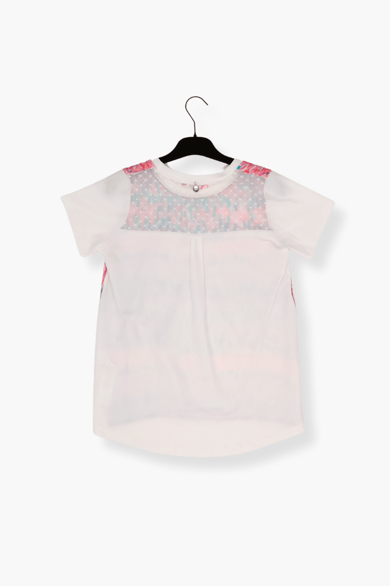 Camiseta Preloved blanca estampado Watercolour Lolita&L - lolitasyl.com