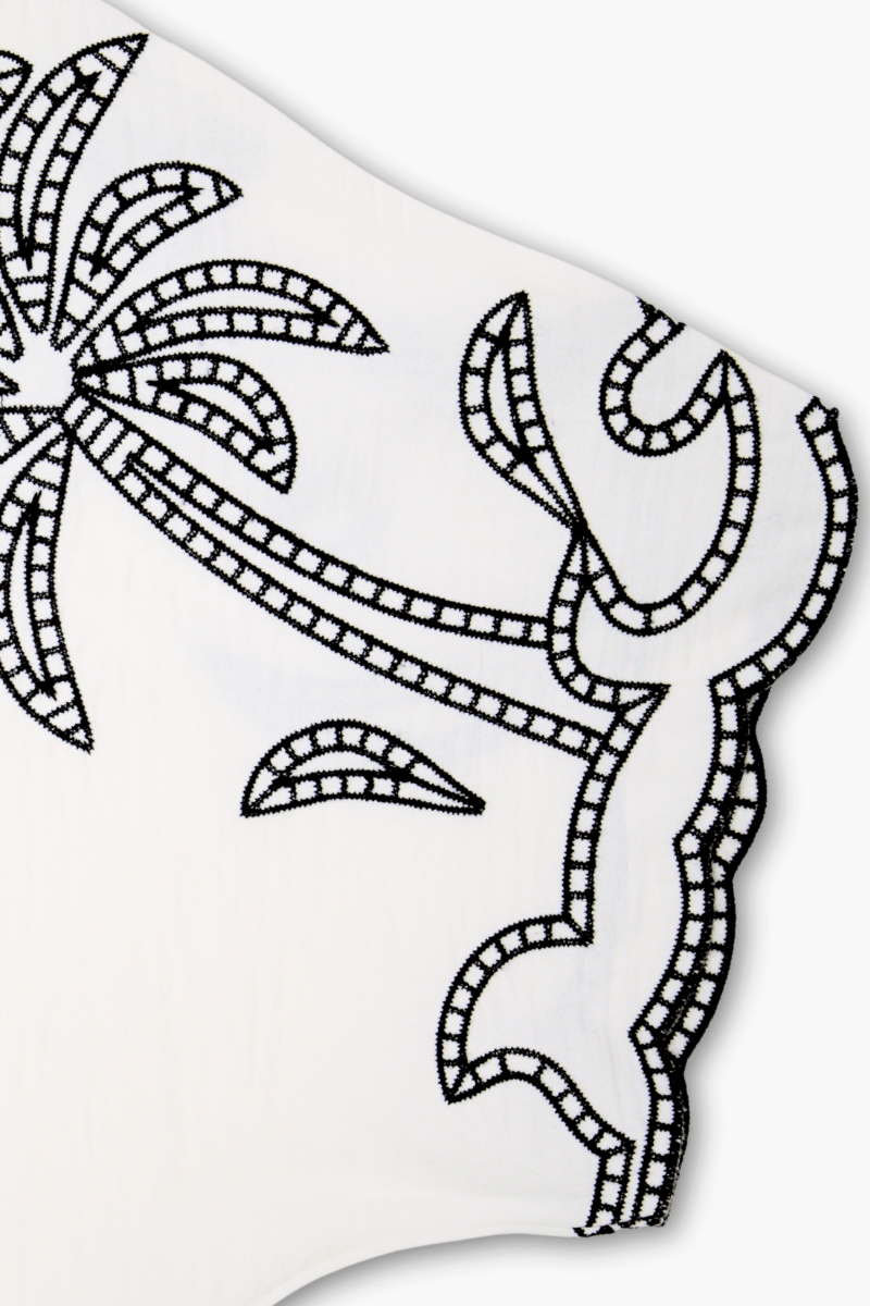 Camiseta Preloved blanca over manga bordada Lolitas&L - lolitasyl.com