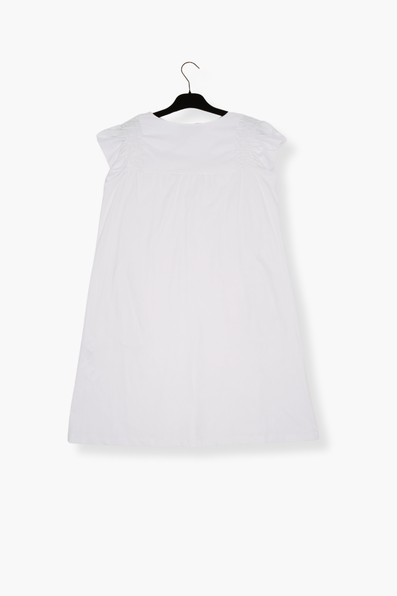 Camiseta Preloved blanca oversize con escote en uve Lolitas&L