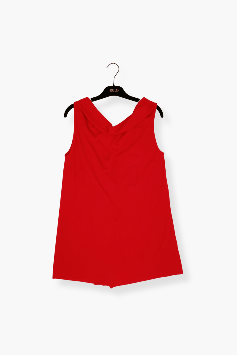 Camiseta Preloved lampone tirantes con chorreras en el delantero Lolitas&L - lolitasyl.com