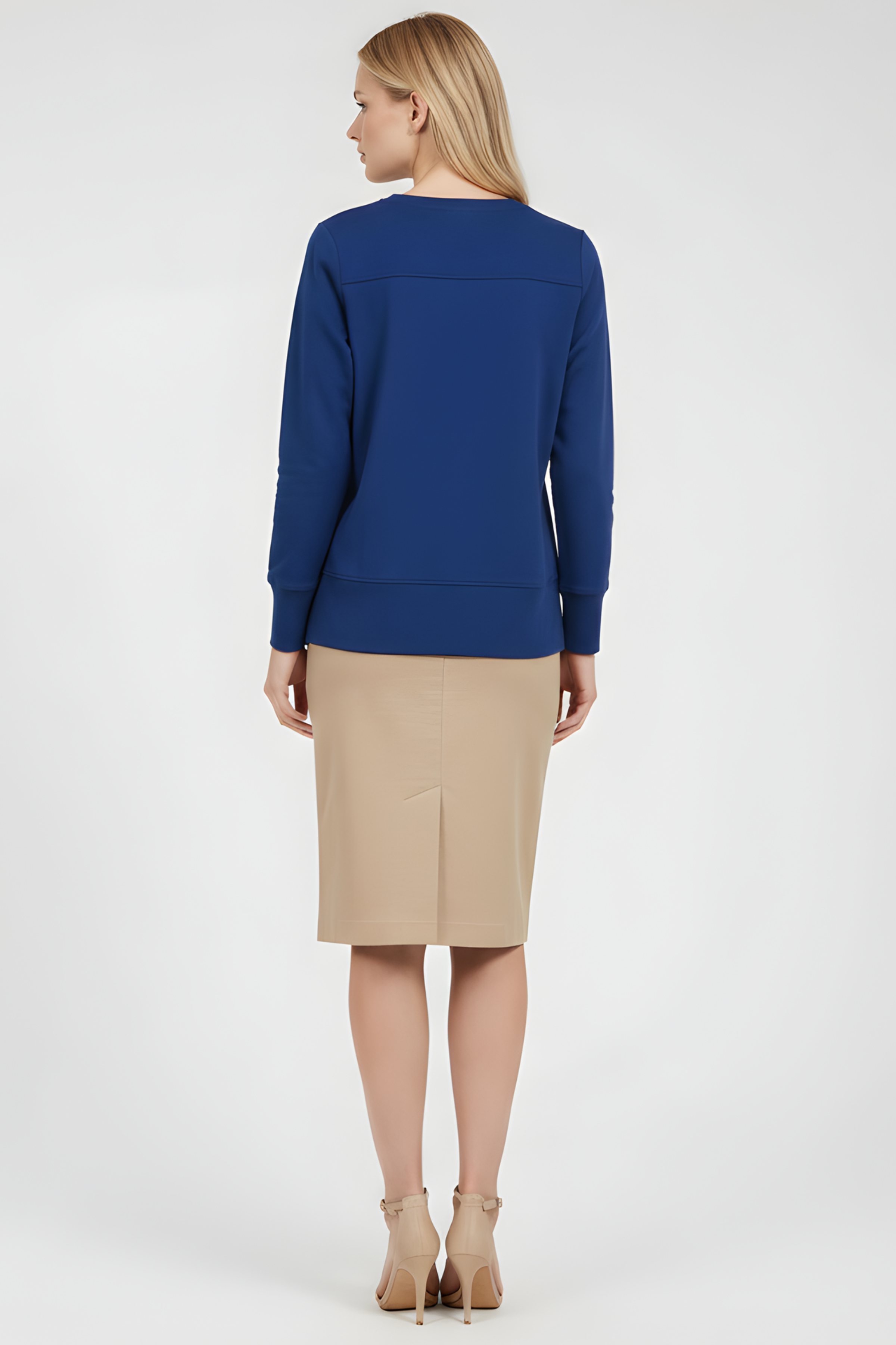 Camiseta de punto azul con botones dorados Lolitas&L