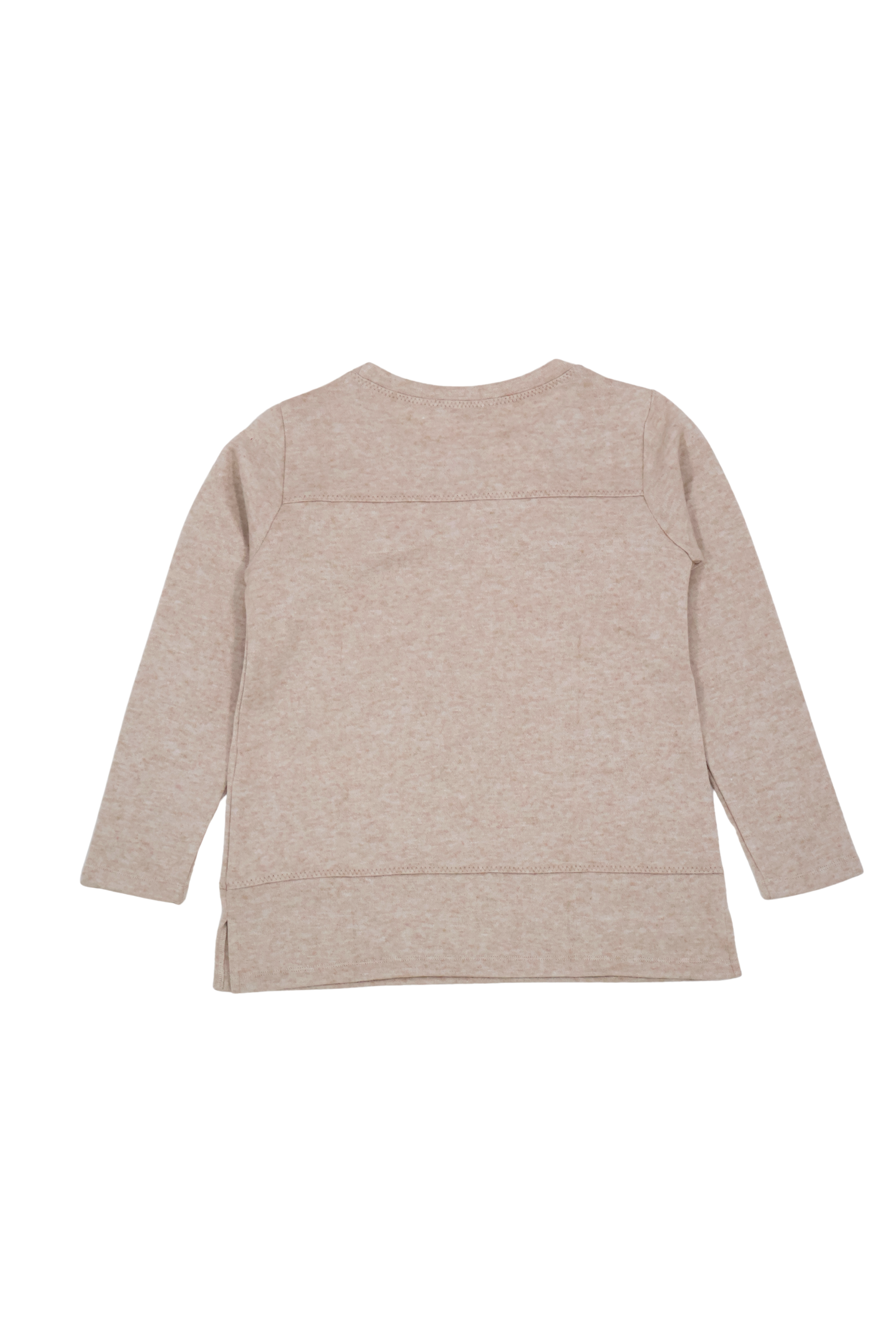 Camiseta de punto beige con botones dorados Lolitas&L